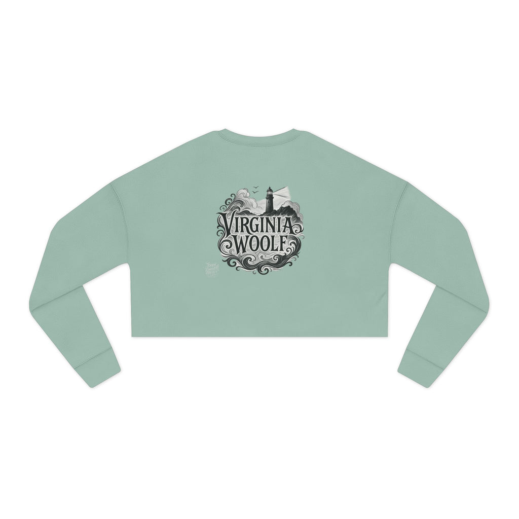 Virginia Woolf - "I have had my vision" Cropped Sweatshirt