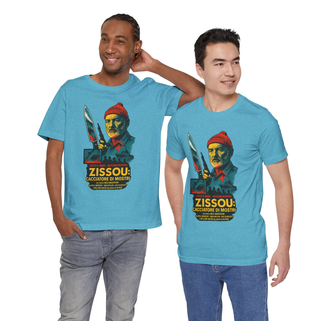 Zissou Cacciatore Di Mostri Unisex Tee - Wes Anderson Film Fan Shirt