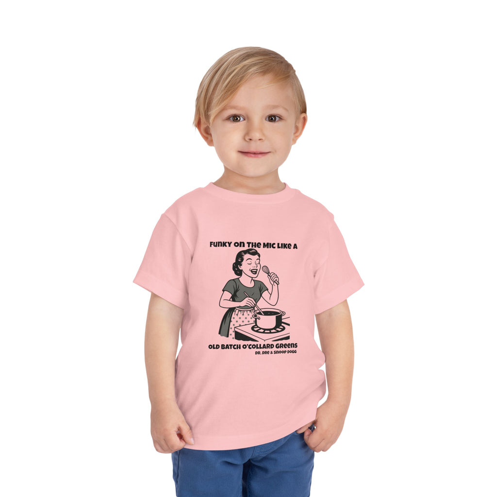 Toddler Tee - Funky on the Mic - Retro Graphic Kids Shirt