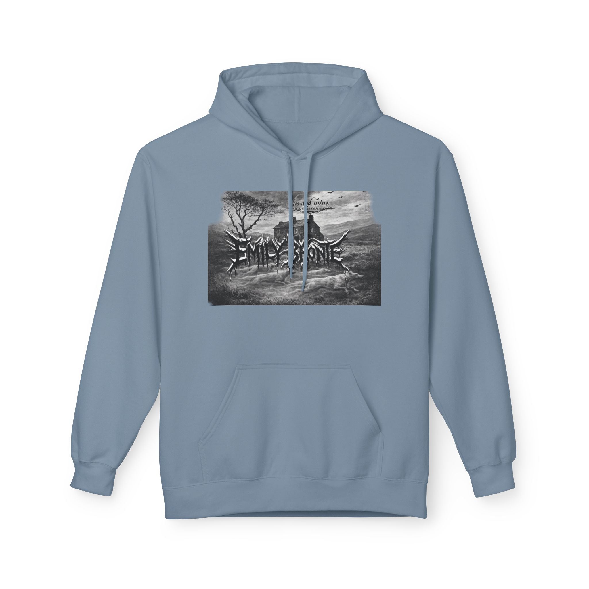 Emily Brontë Gothic Landscape Hoodie — Moody Literary Pullover