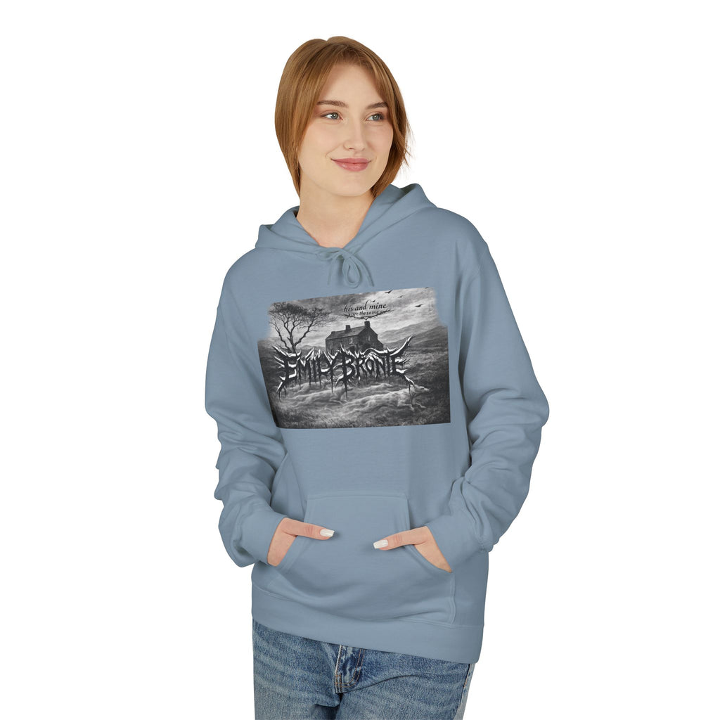 Emily Brontë Gothic Landscape Hoodie — Moody Literary Pullover