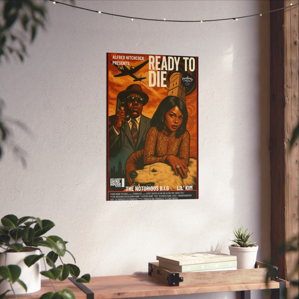 Poster Print - Ready to Die - Grind House Inspired Movie Poster - Film Lovers Home Decor