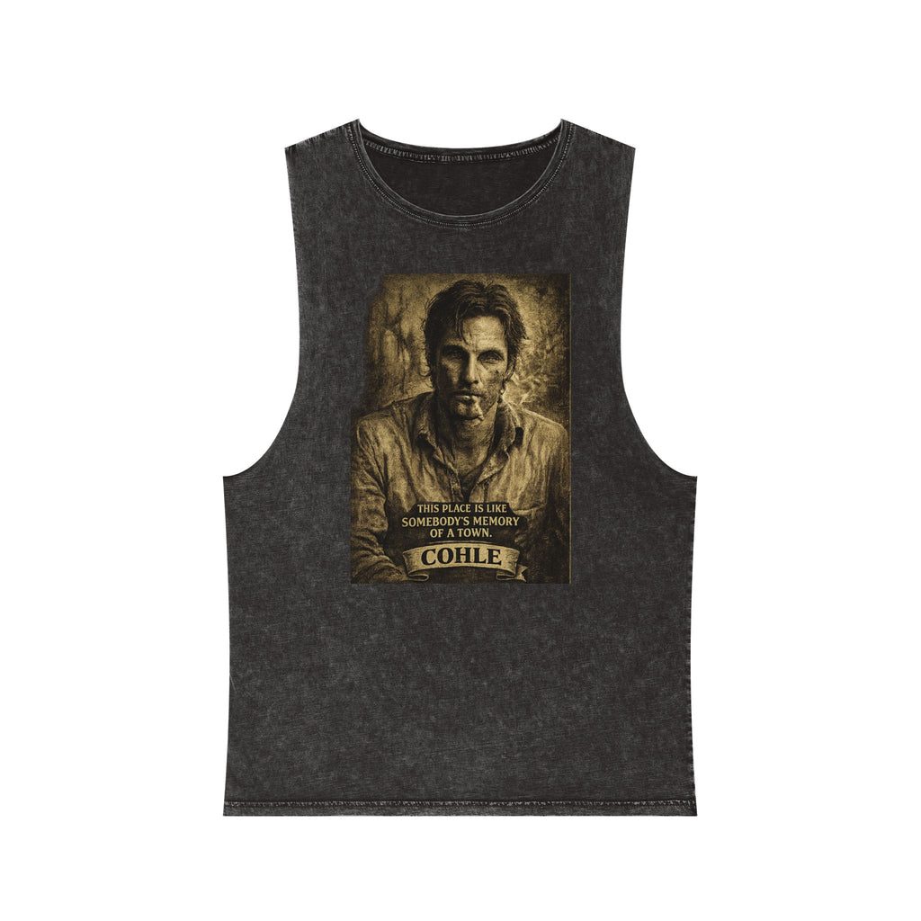 Stonewash Tank Top — Rust Cohle Portrait Tee