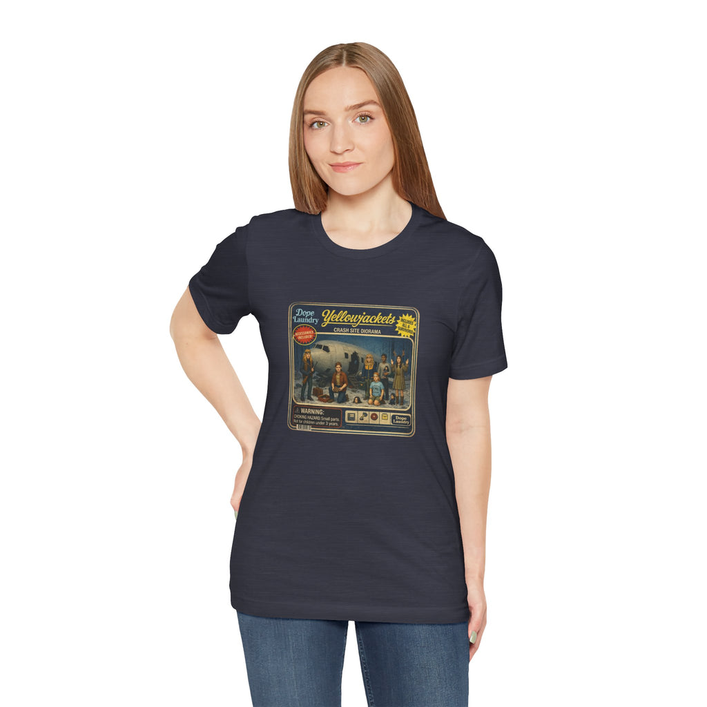 Yellowjackets "Crash Site Playset" Tee — Vintage TV Show Graphic T-Shirt