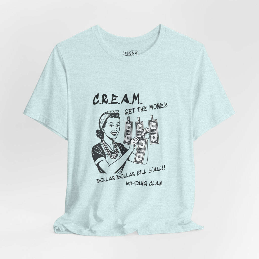 "C.R.E.A.M" (WU-TANG CLAN) - unisex jersey short sleeve tee