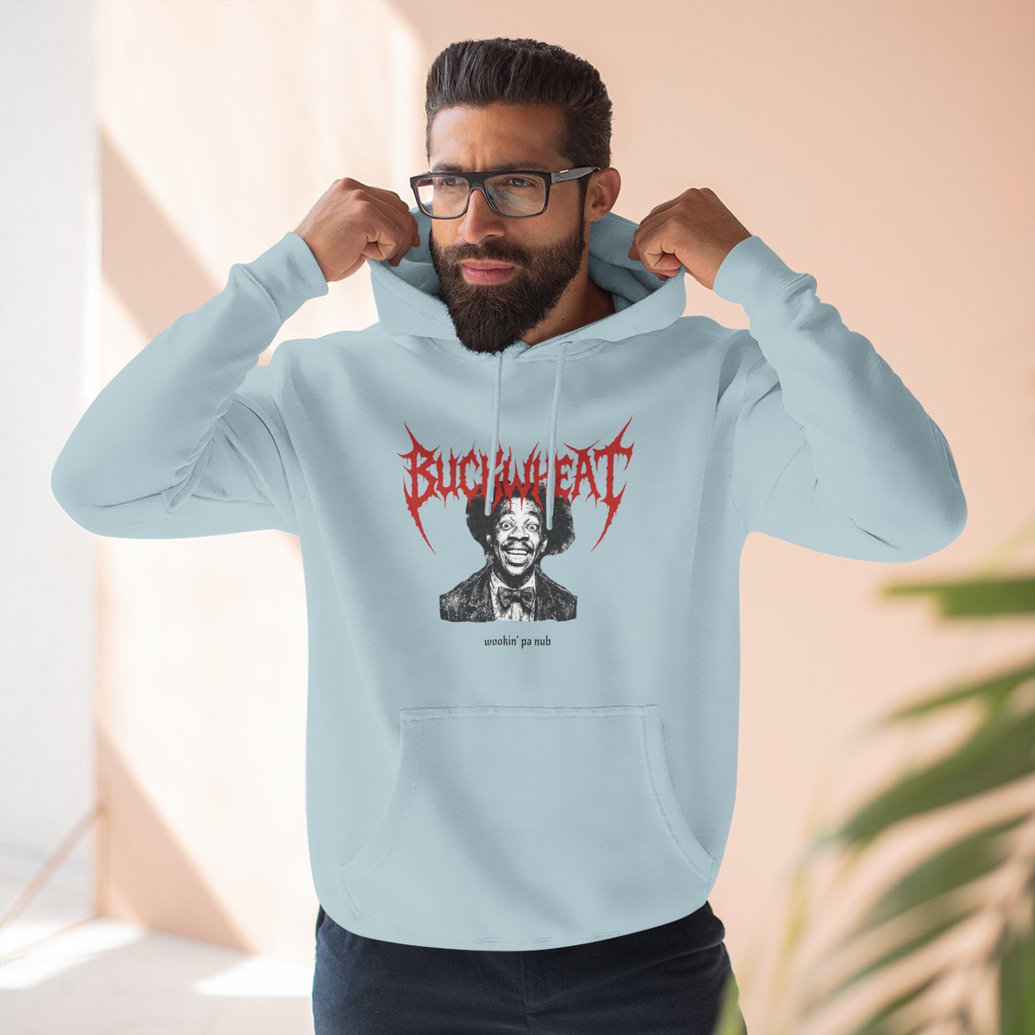 Buckwheat "Wookin' Pa Nub" Death Metal Inspired Fleece Hoodie (SNL, Eddie Murphy)
