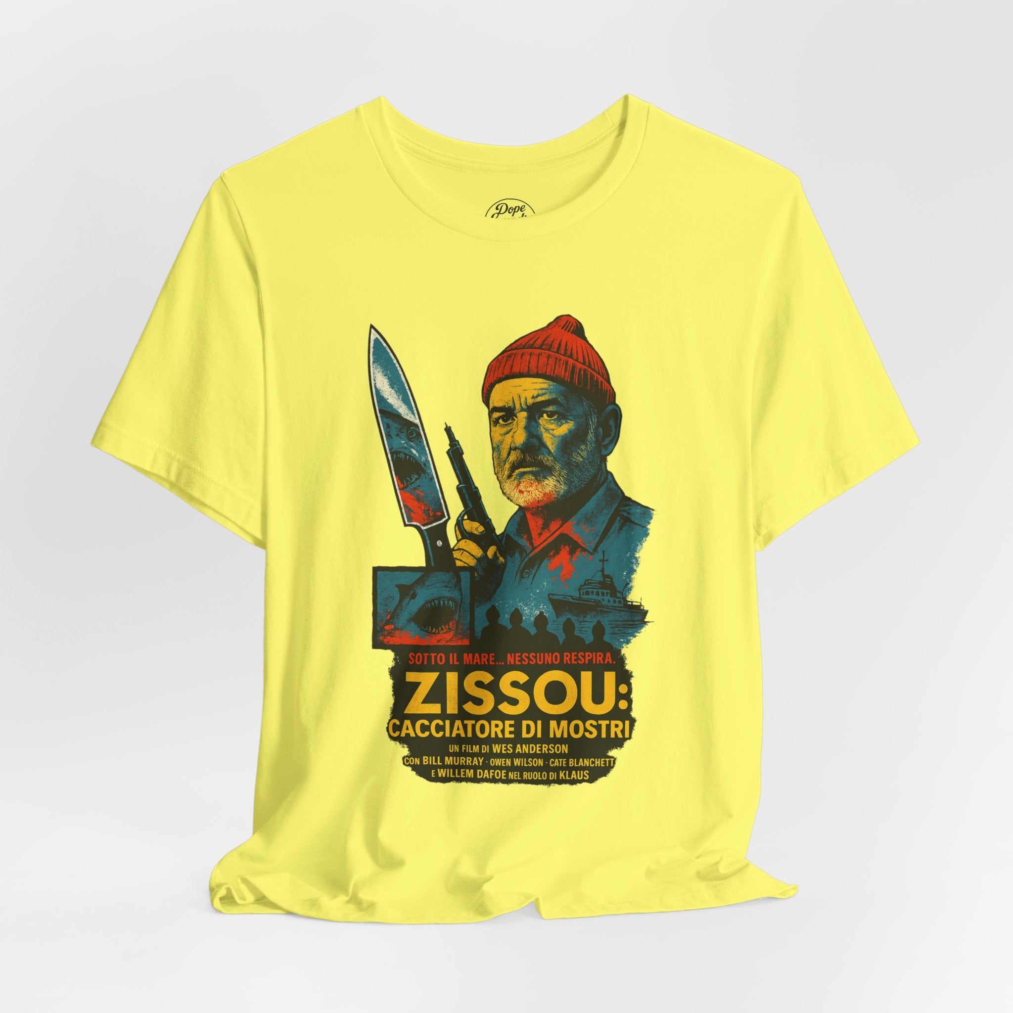 Zissou Cacciatore Di Mostri Unisex Tee - Wes Anderson Film Fan Shirt