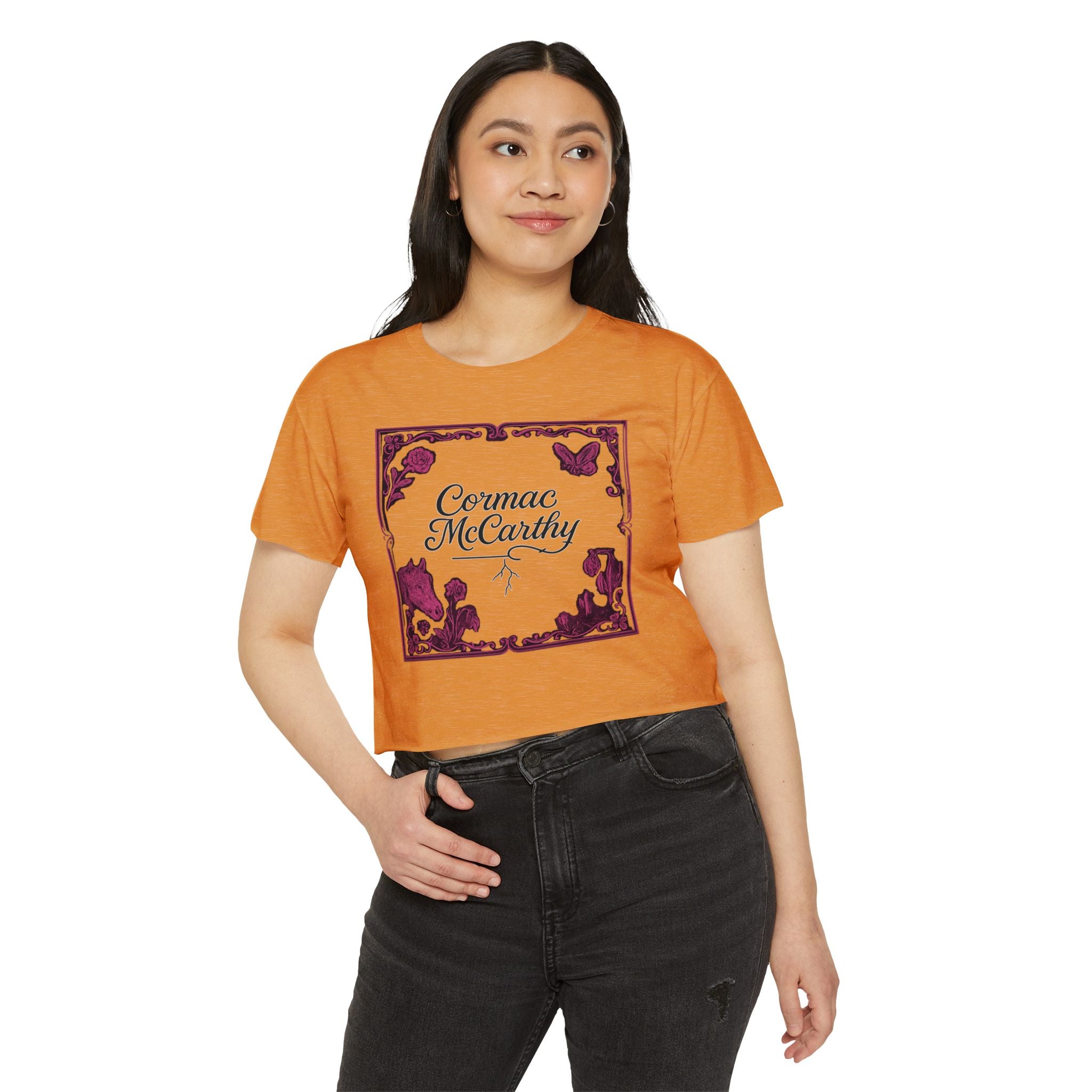 Corman McCarthy Festival Women's Graphic Crop Top