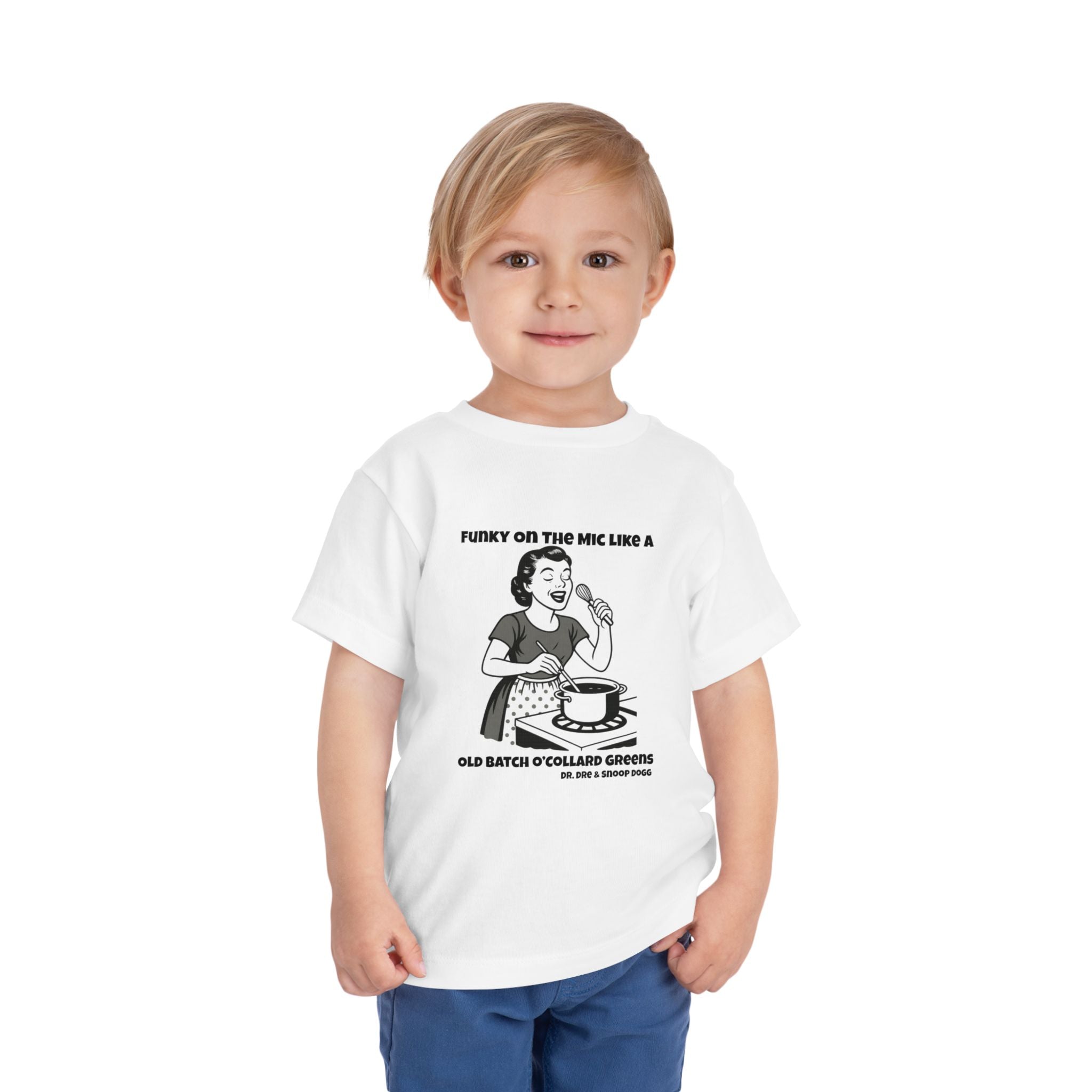 Toddler Tee - Funky on the Mic - Retro Graphic Kids Shirt