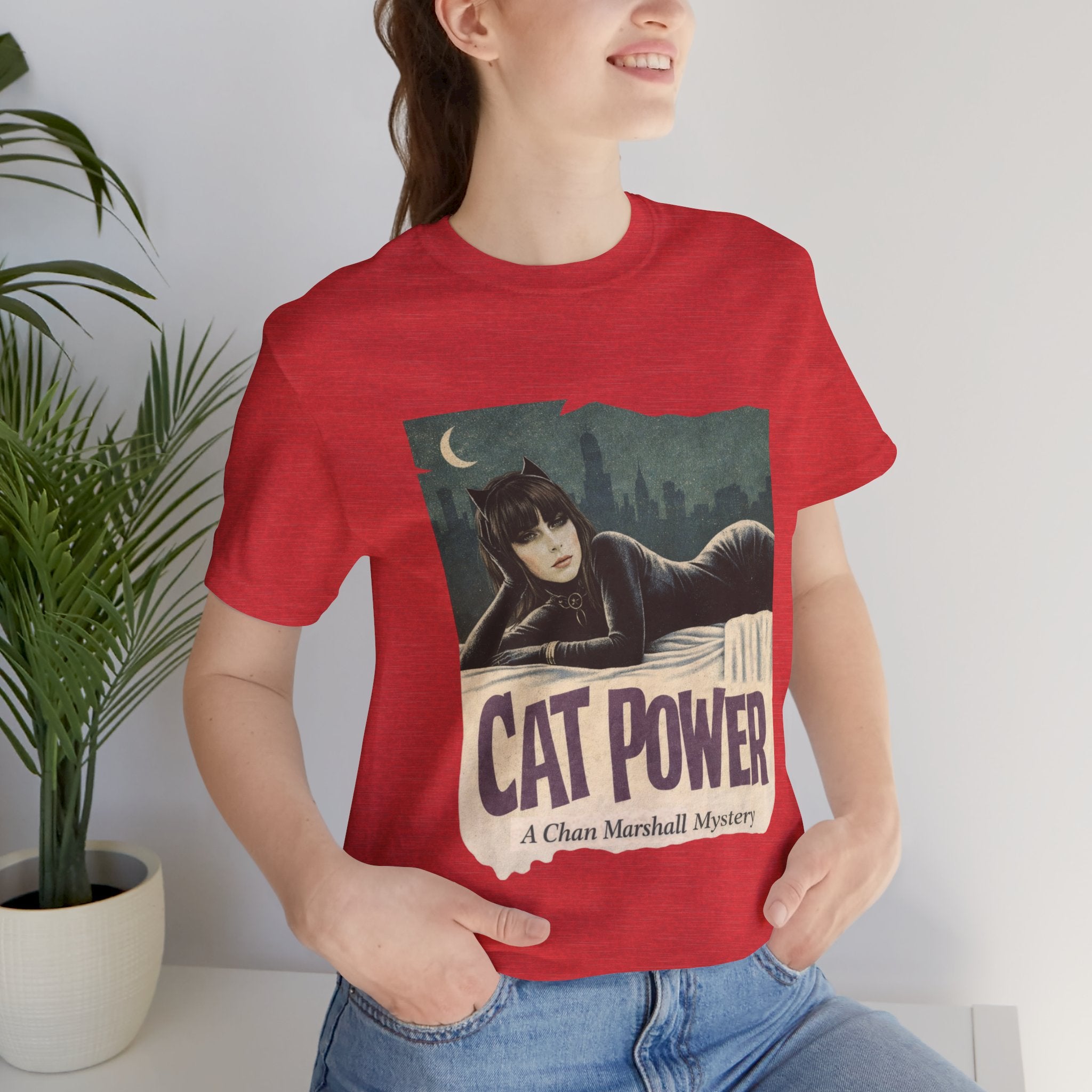 Cat Power Comic Book Tee — Retro Graphic Band Shirt