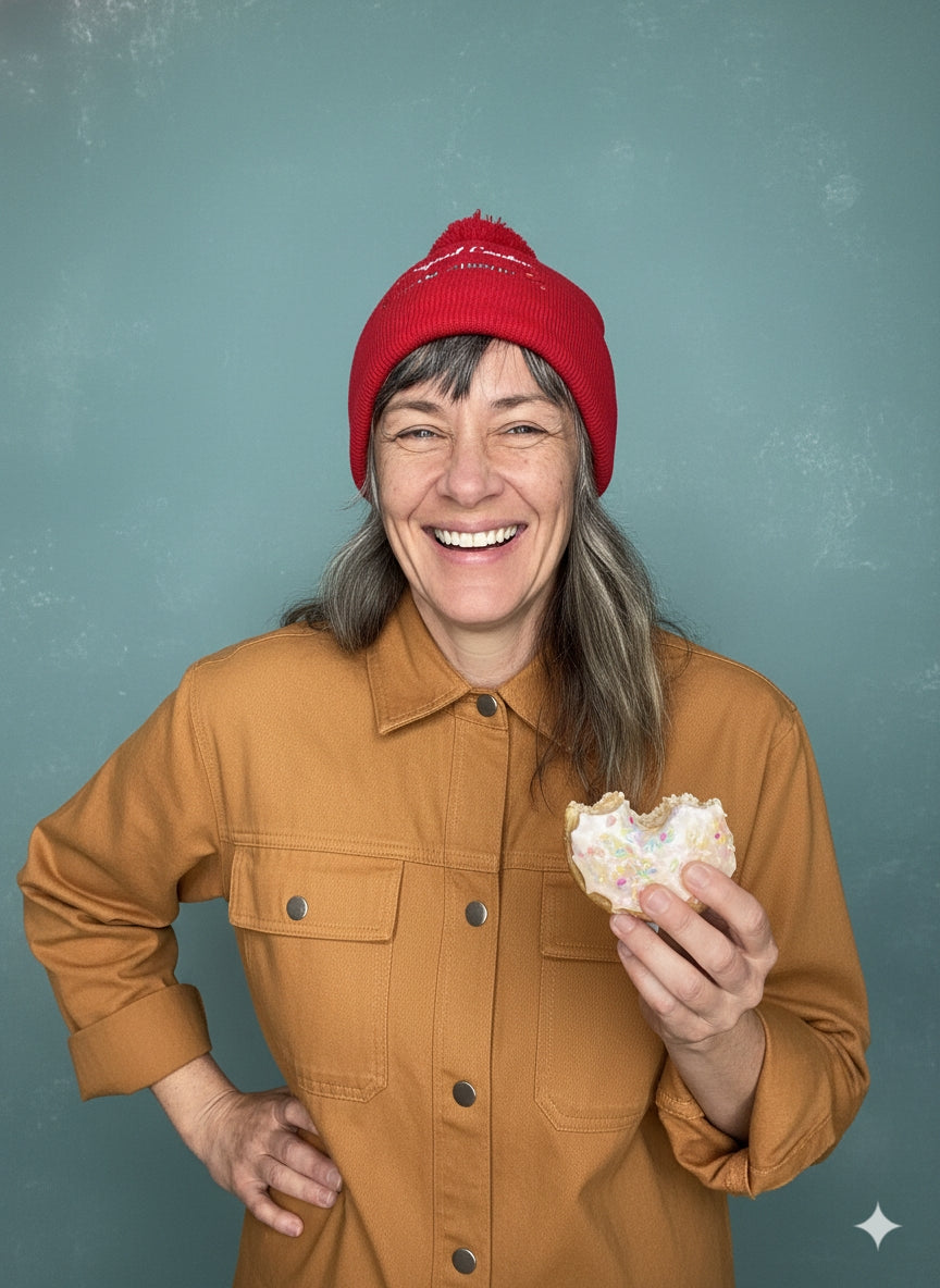 Team Zissou - B Squad Leader - Custom Embroidered Pom-Pom Knit Cap - Wes Anderson films