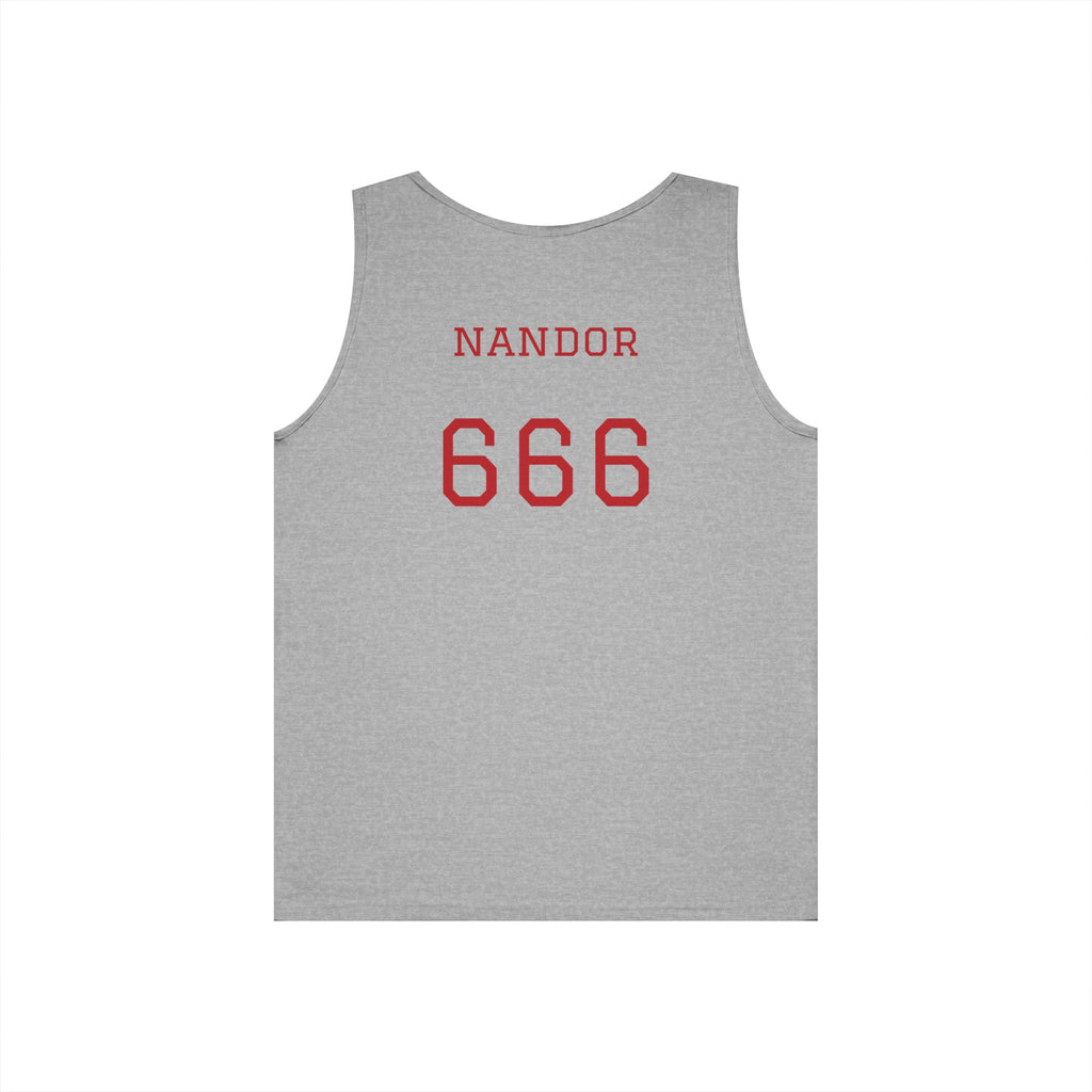 Nandor Al Quolanudar Basketball tank top (What we do in the shadows) - (2 sided) Unisex Heavy Cotton Tank Top