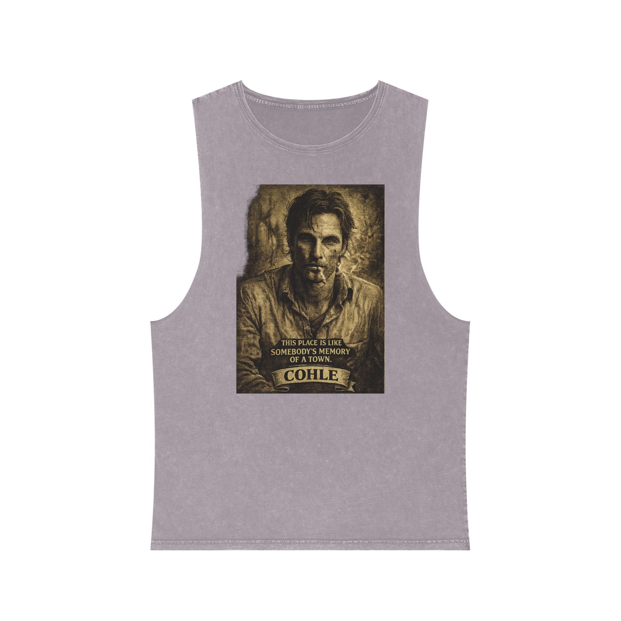 Stonewash Tank Top — Rust Cohle Portrait Tee
