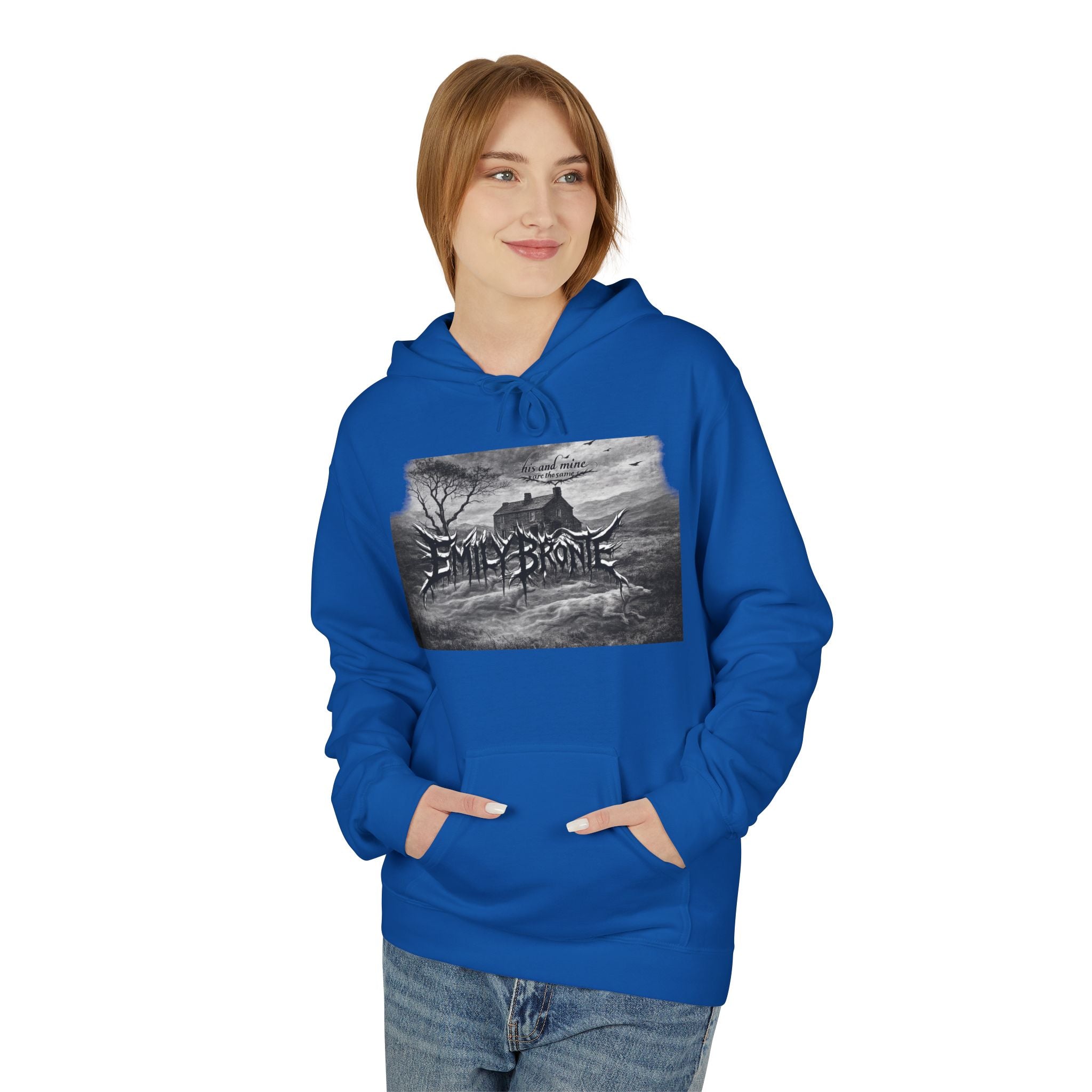 Emily Brontë Gothic Landscape Hoodie — Moody Literary Pullover