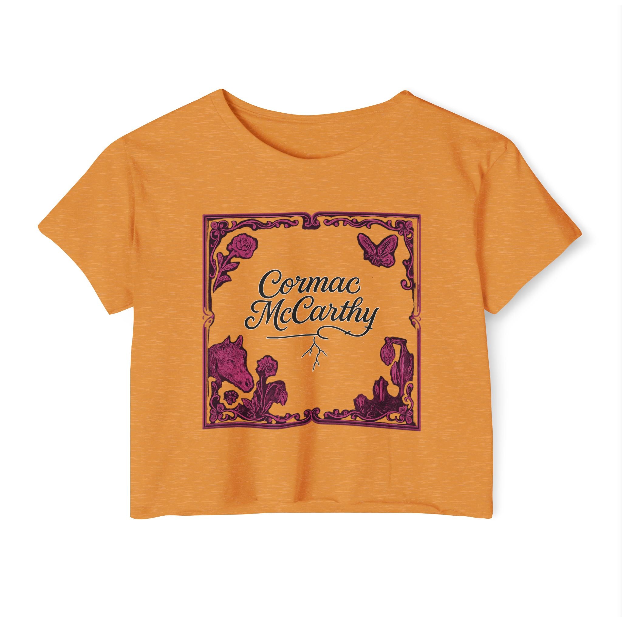 Corman McCarthy Festival Women's Graphic Crop Top