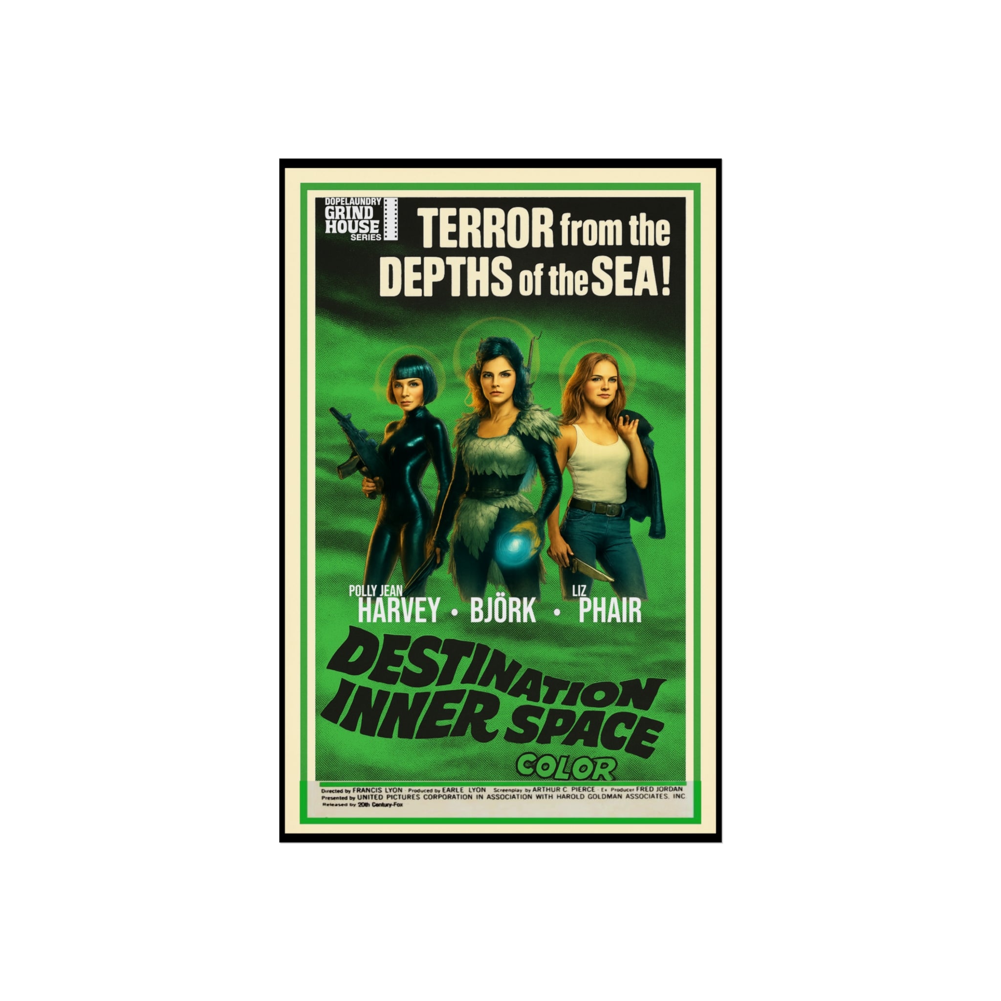 Destination Inner Space Vintage Horror Movie Poster