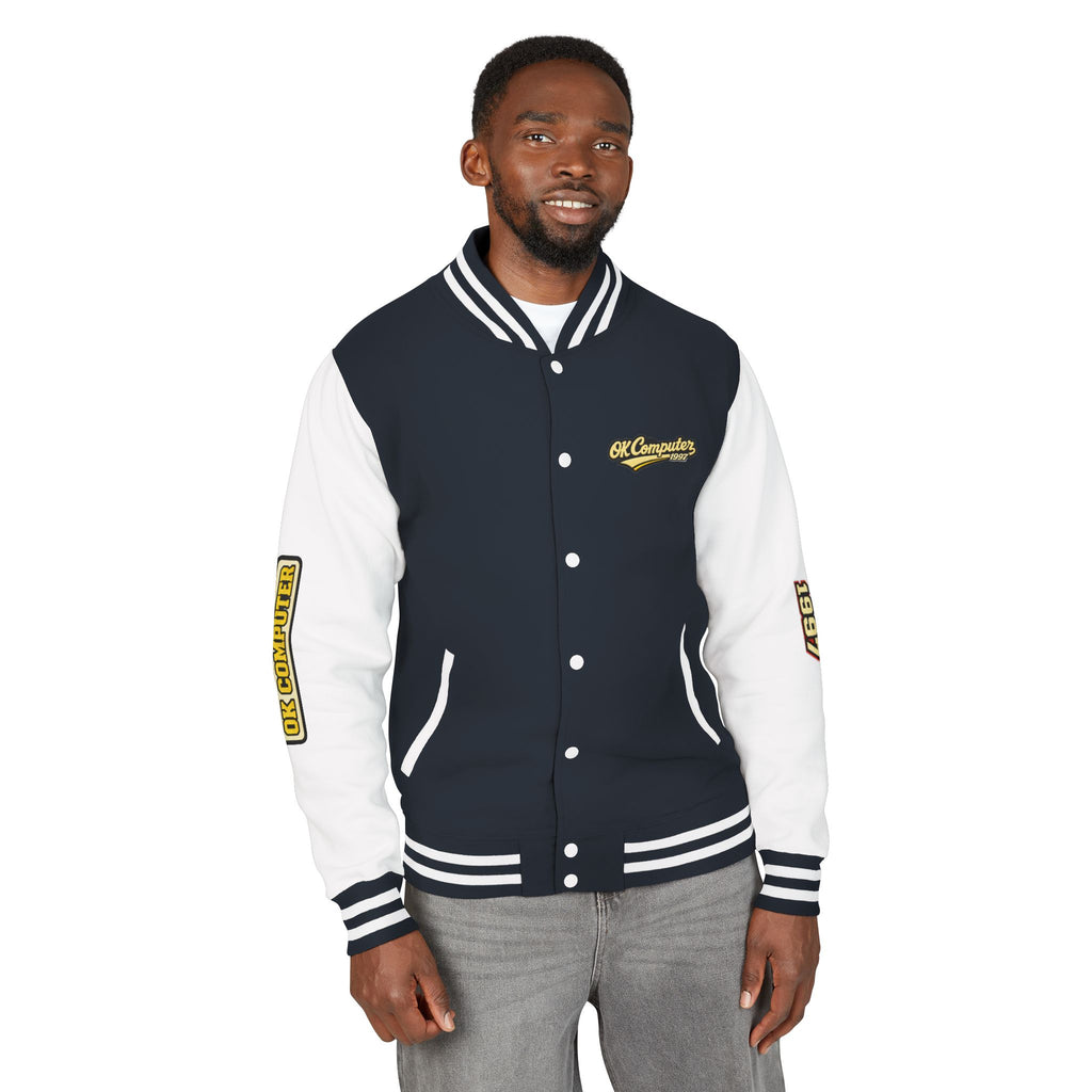 Letterman Jacket — "Ambition Makes You Look Pretty Ugly" Floral Varsity Jacket