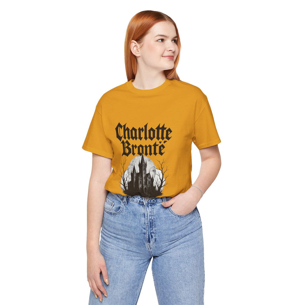 Charlotte Brontë Vintage Heavy Metal Graphic Tee (black ink variant)