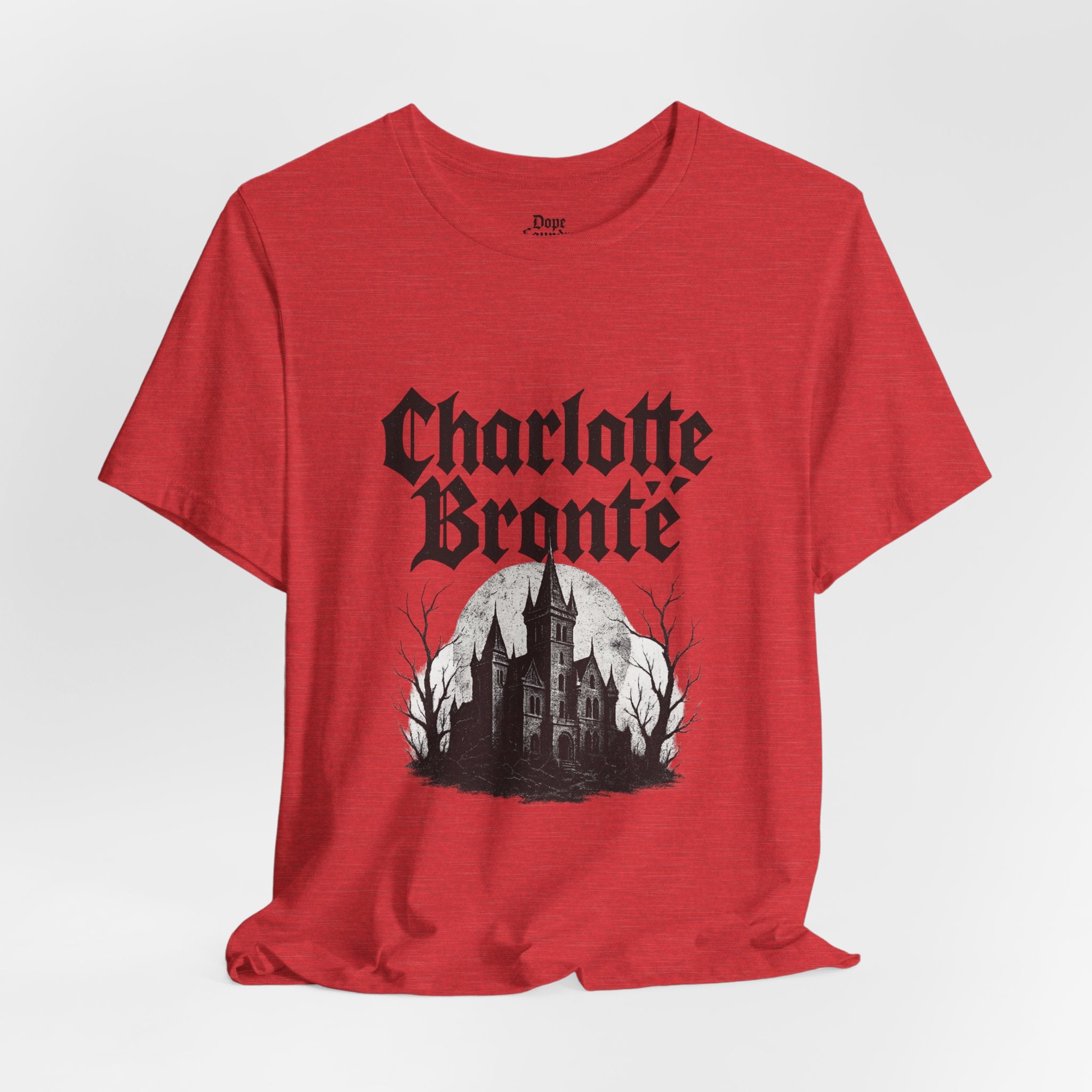 Charlotte Brontë Vintage Heavy Metal Graphic Tee (black ink variant)