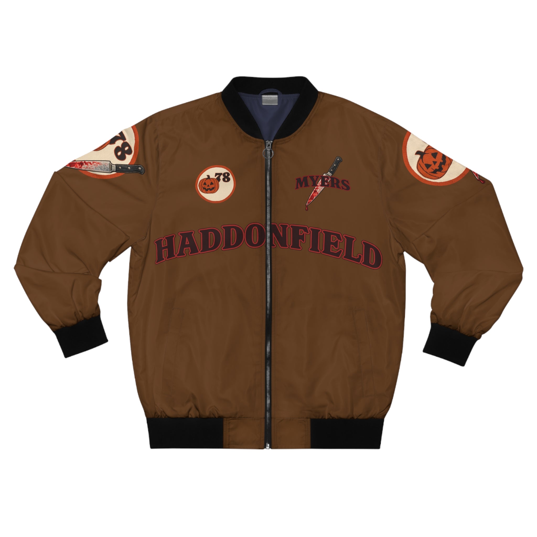 Haddonfield 1978 Bomber Jacket — Halloween Horror Graphic Jacket