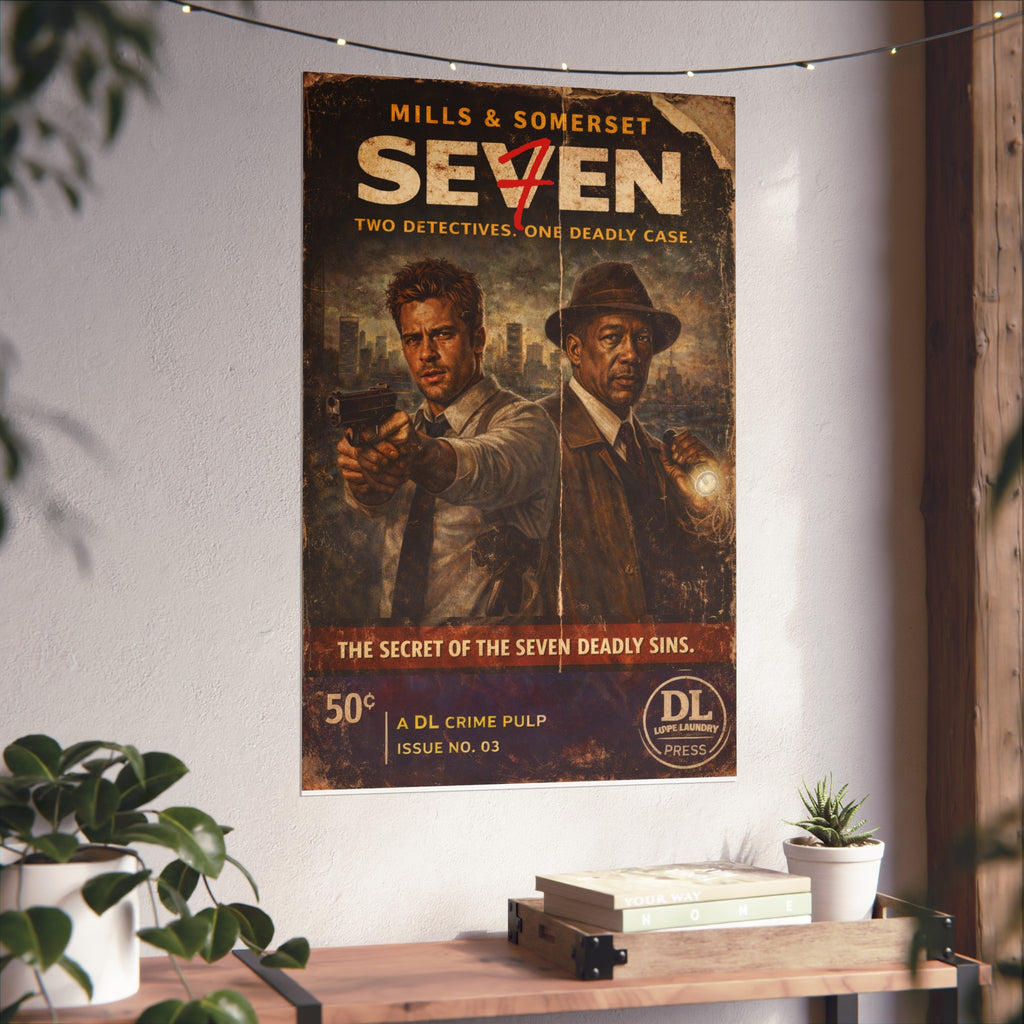 Mills & Somerset - Retro Crime Noir Fine Art Print