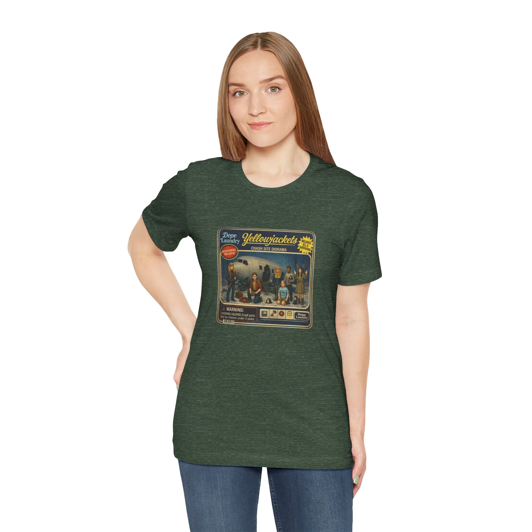 Yellowjackets "Crash Site Playset" Tee — Vintage TV Show Graphic T-Shirt
