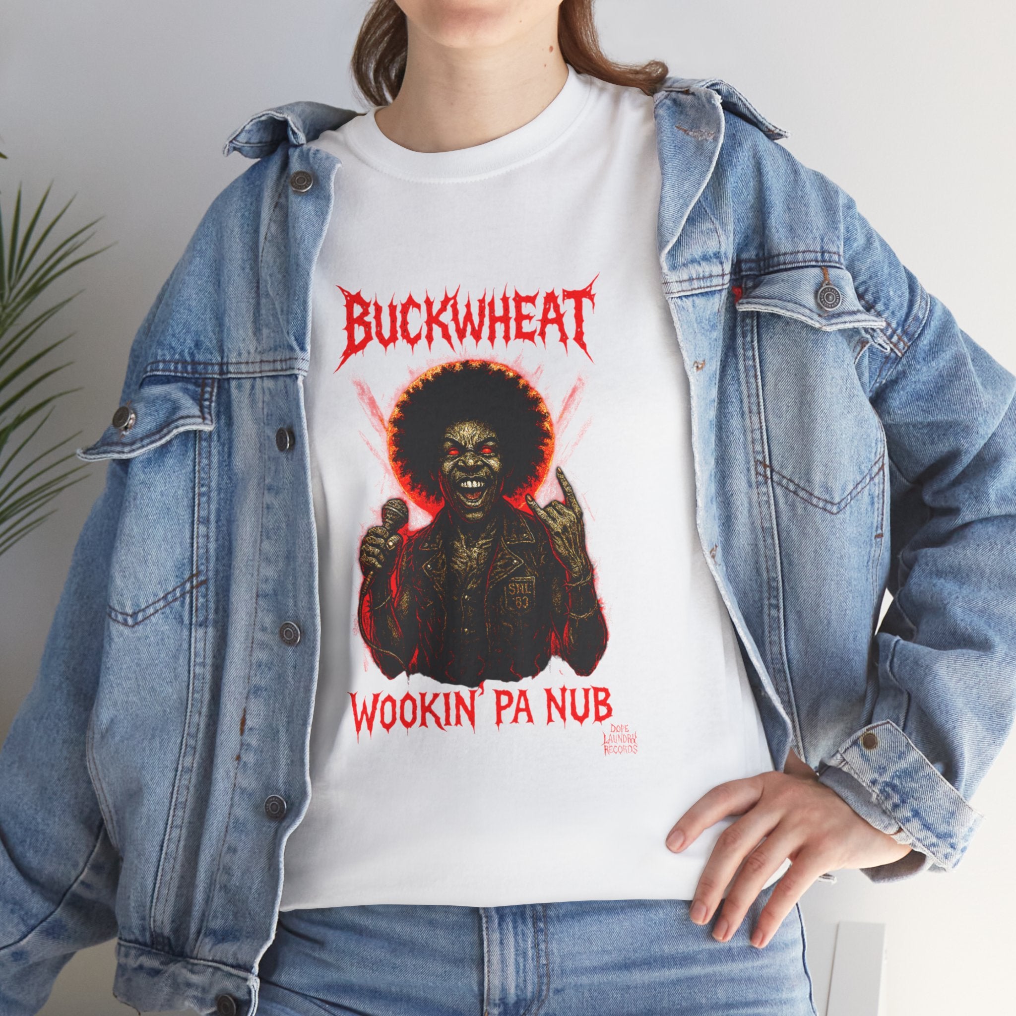 Death Metal "Buckwheat" - Cool Graphic Tee, Vintage Style T-Shirt, Funny Music Tee, Unisex Cotton Tee, Perfect Gift for Music Lovers
