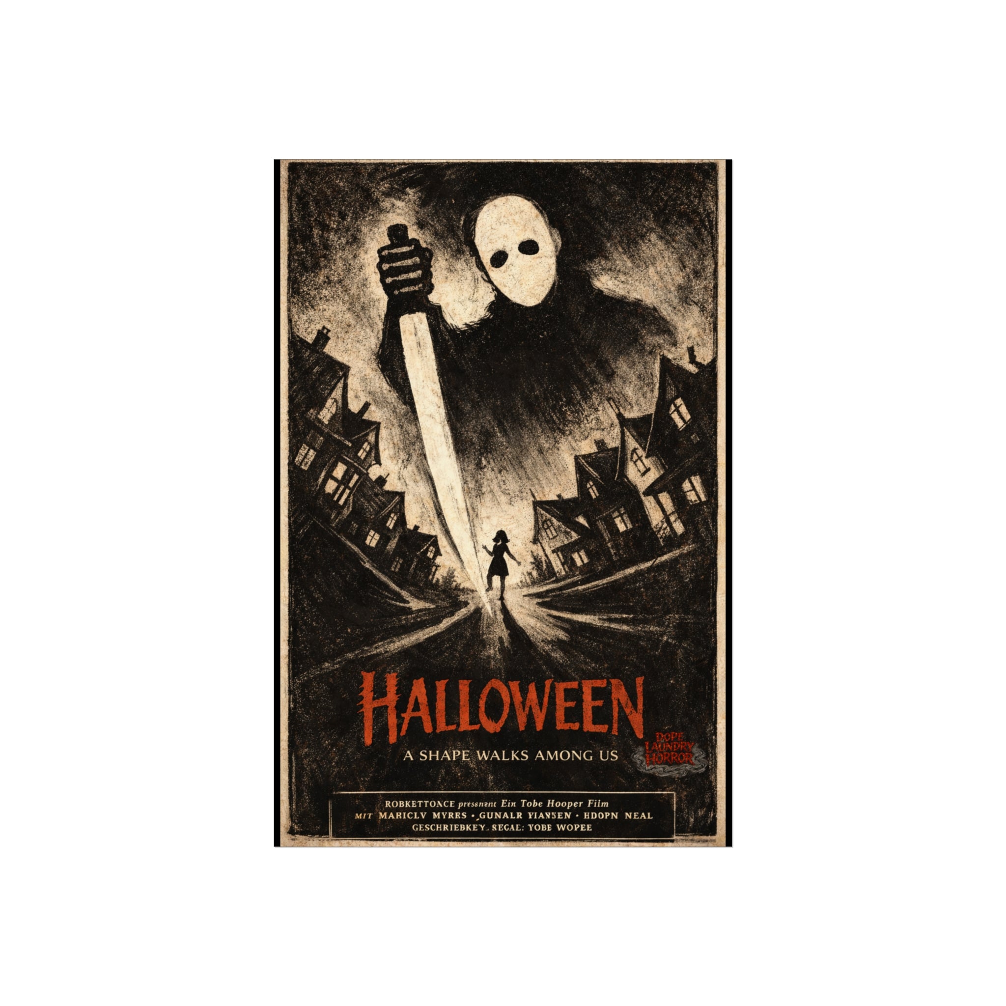 Halloween - German Expressionist Vintage Horror Poster (Fine Art Poster)