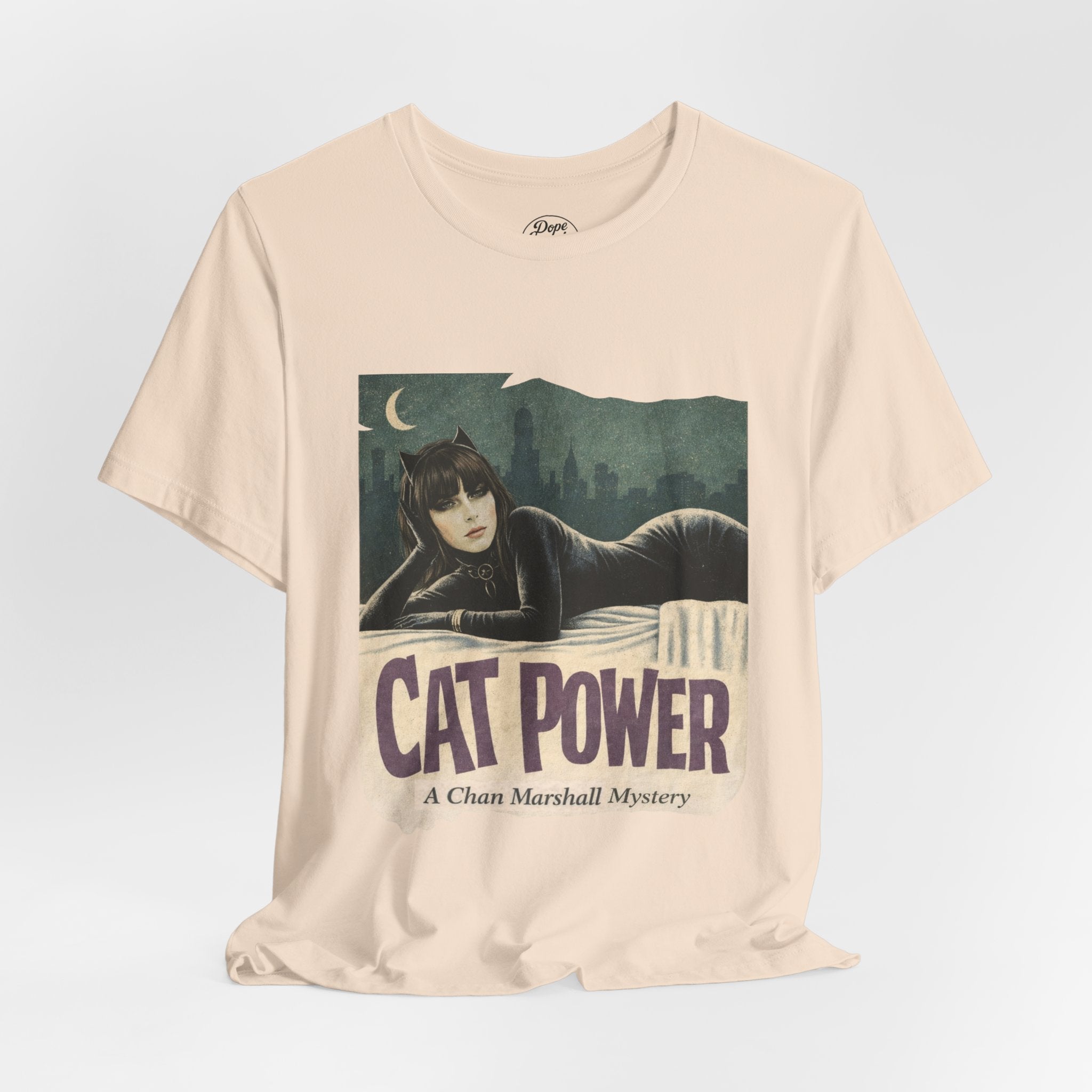 Cat Power Comic Book Tee — Retro Graphic Band Shirt