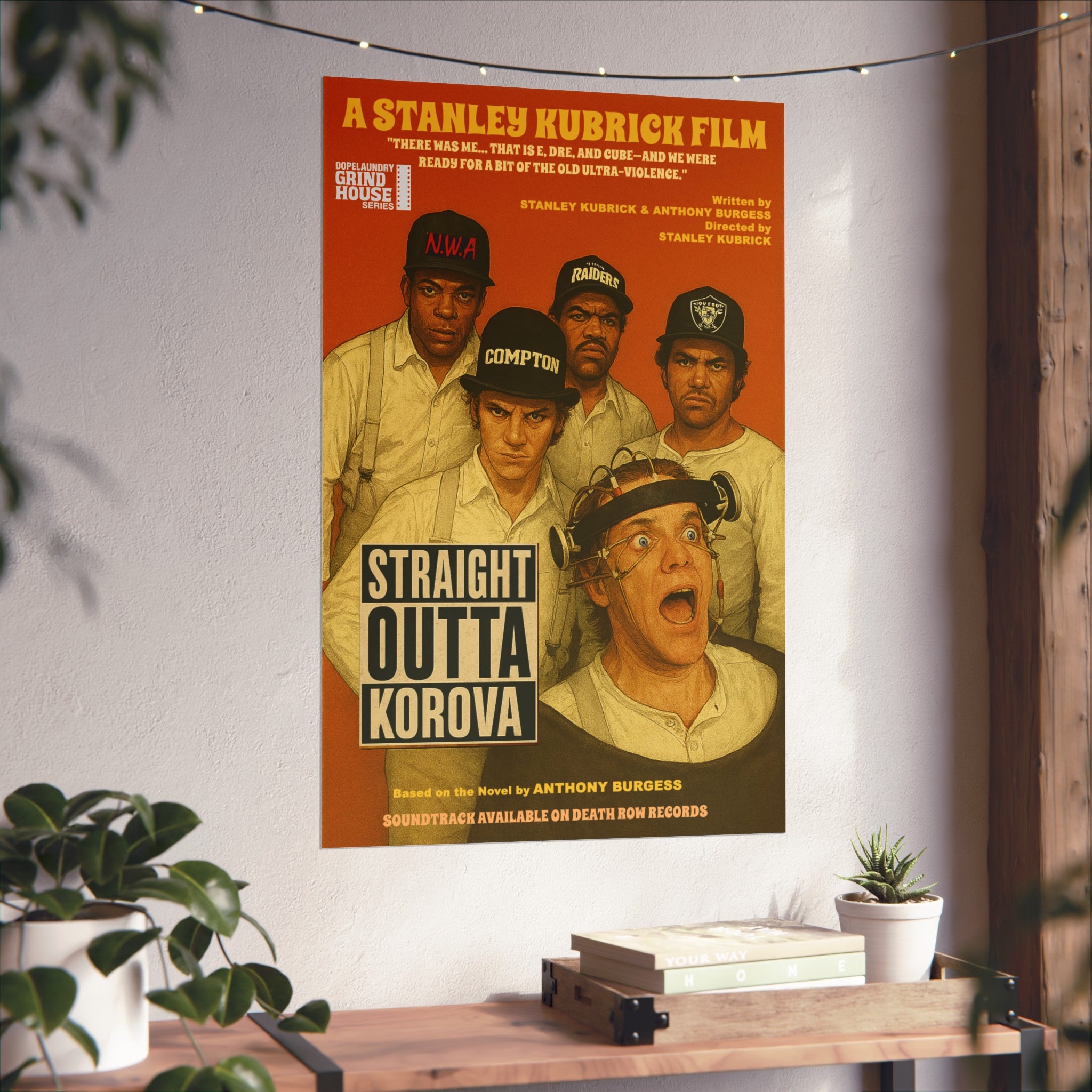 Straight Outta Korova - NWA & Kubrick Grind House Inspired, Film Lover's Gift