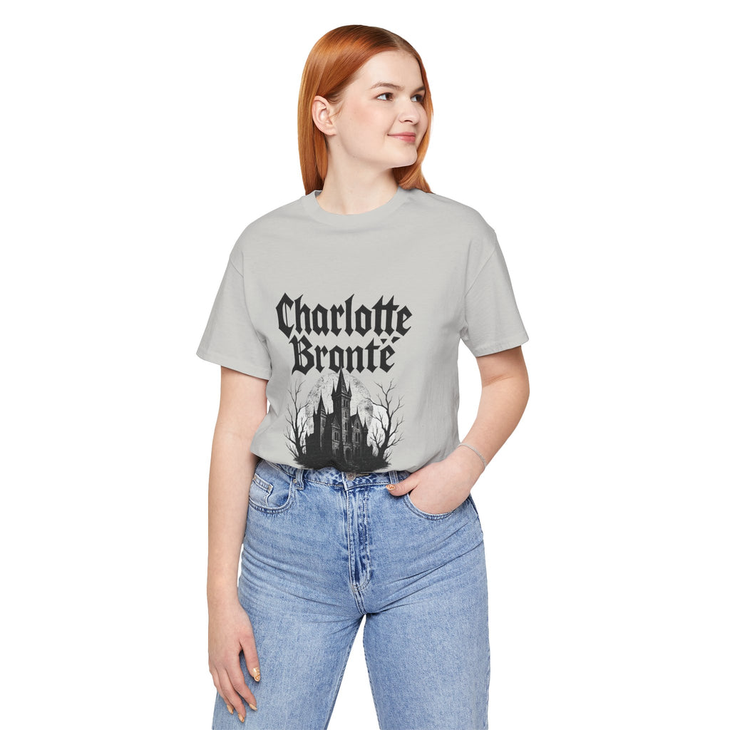 Charlotte Brontë Vintage Heavy Metal Graphic Tee (black ink variant)
