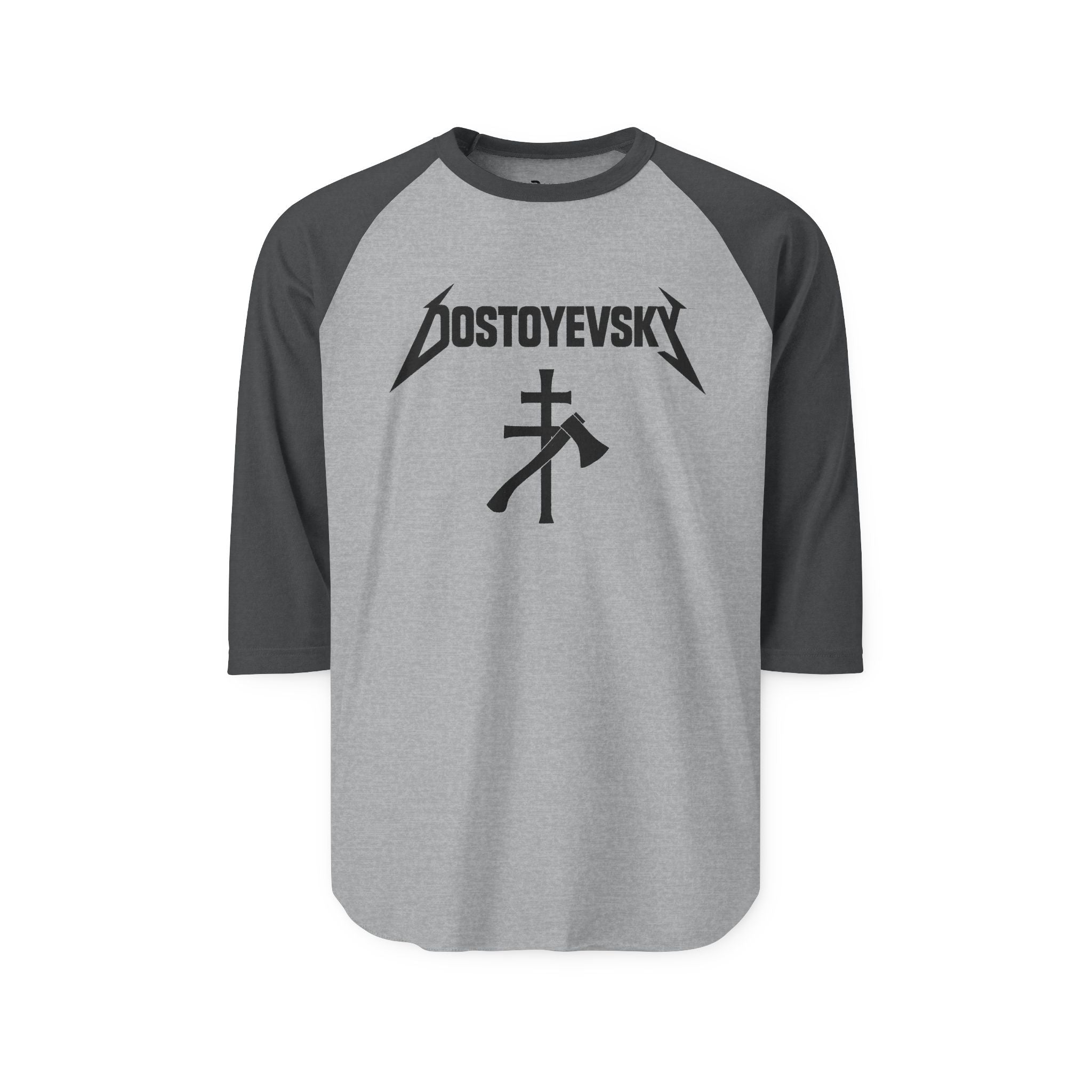 Dostoyevsky Heavy Metal Raglan Shirt — Literary Band Tee