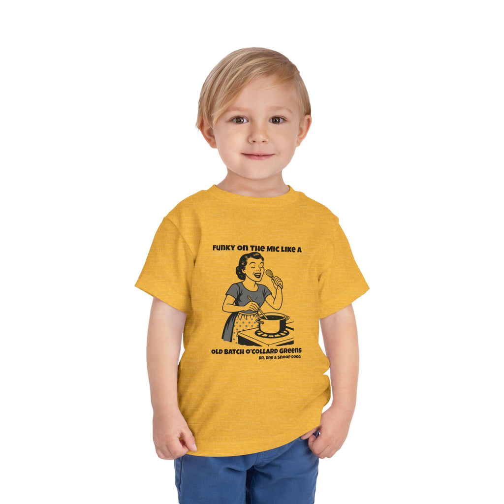 Toddler Tee - Funky on the Mic - Retro Graphic Kids Shirt