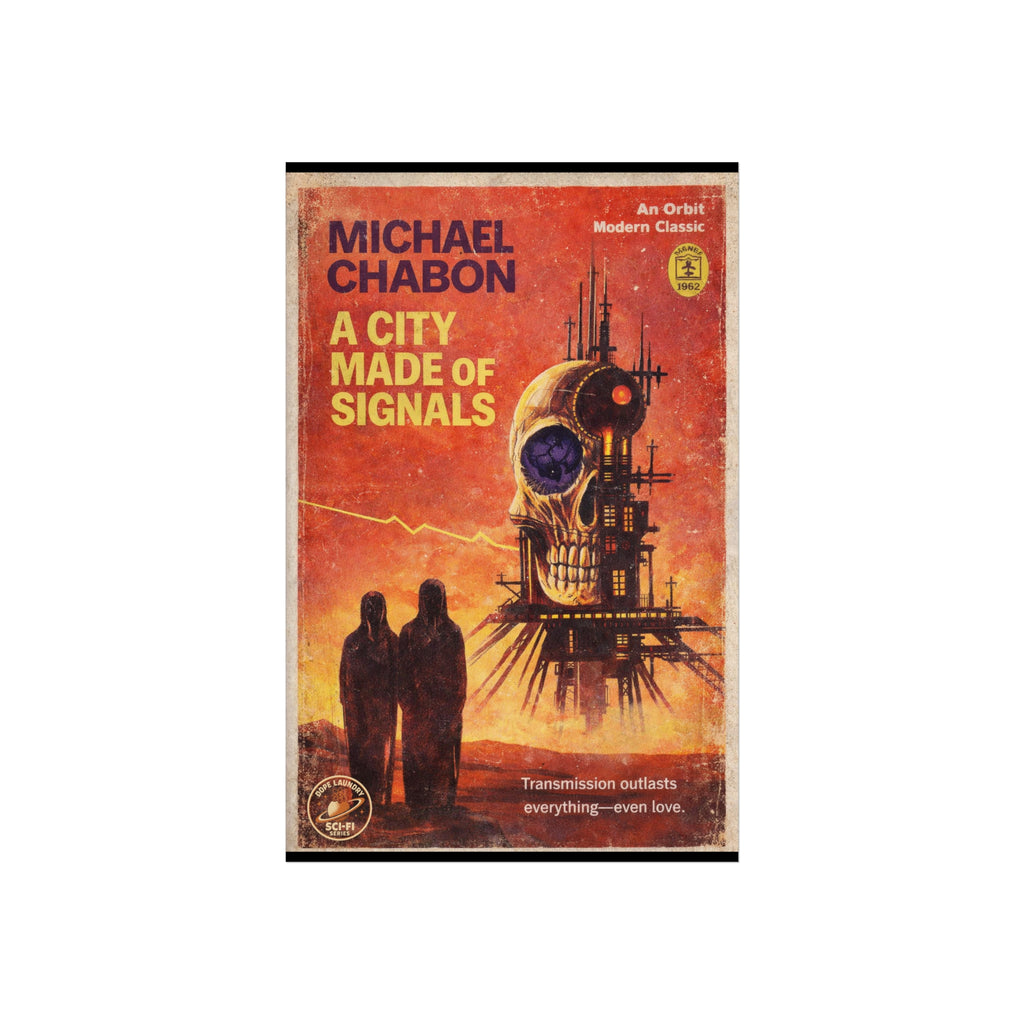 A City Made of Signals - Sci-fi Pulp Book Cover (variant) - Fine Art Poster