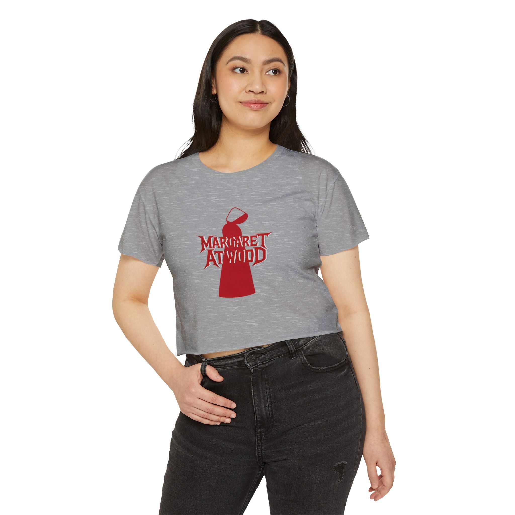 Margaret Atwood Festival Crop Top — Women's Literary Graphic Tee
