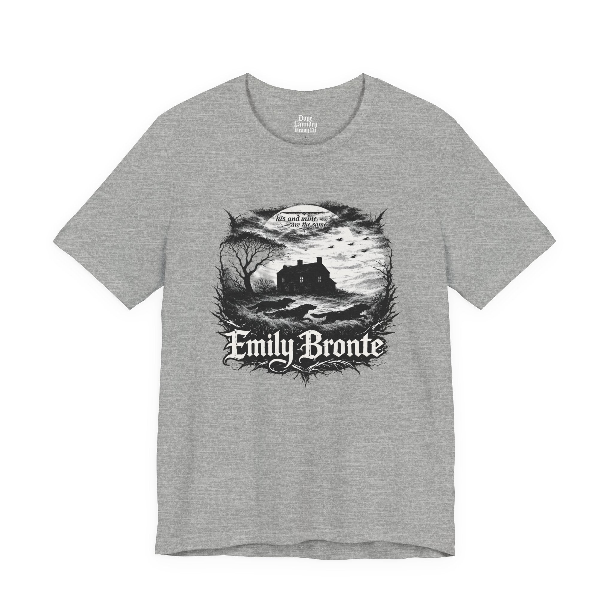 Emily Brontë Vintage Heavy Metal Graphic Tee — Literary Goth T-Shirt