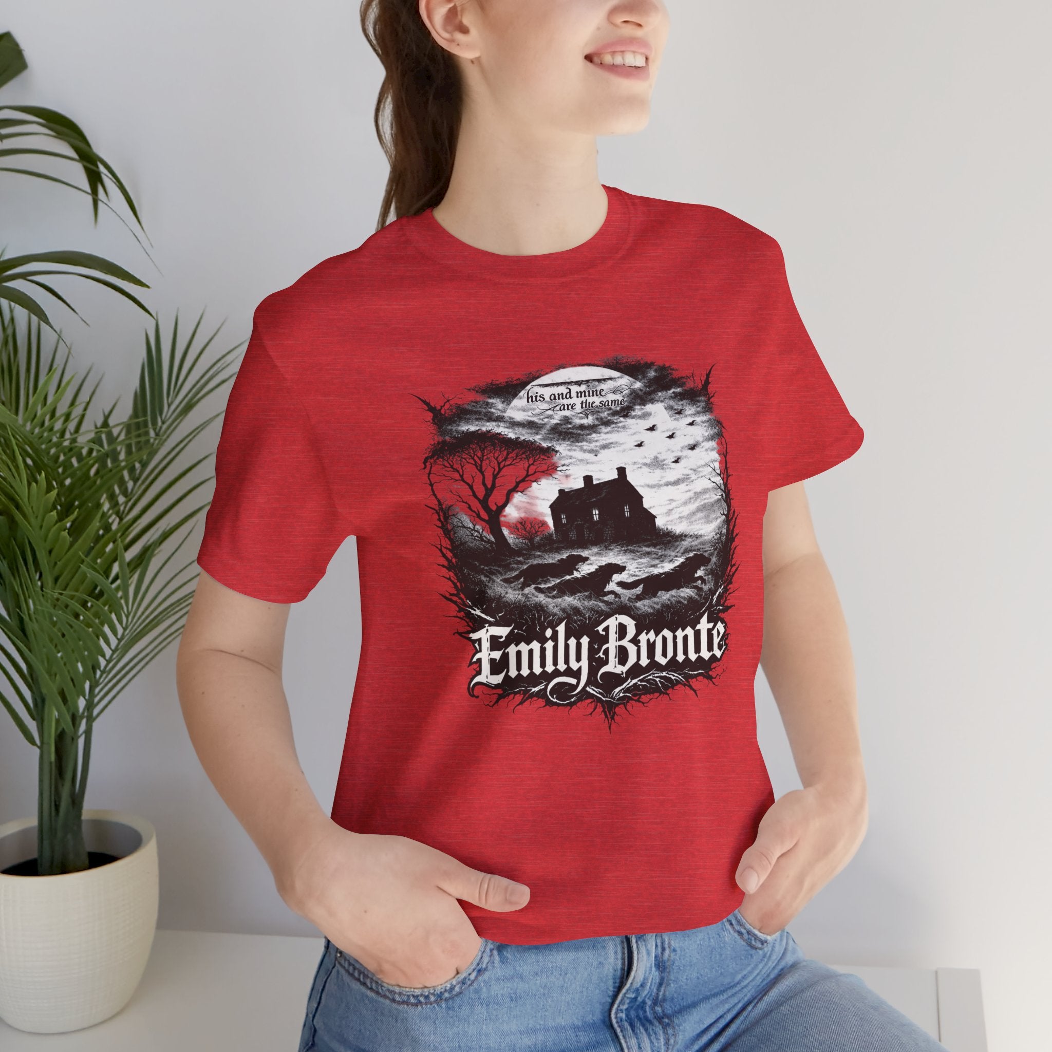 Emily Brontë Vintage Heavy Metal Graphic Tee — Literary Goth T-Shirt