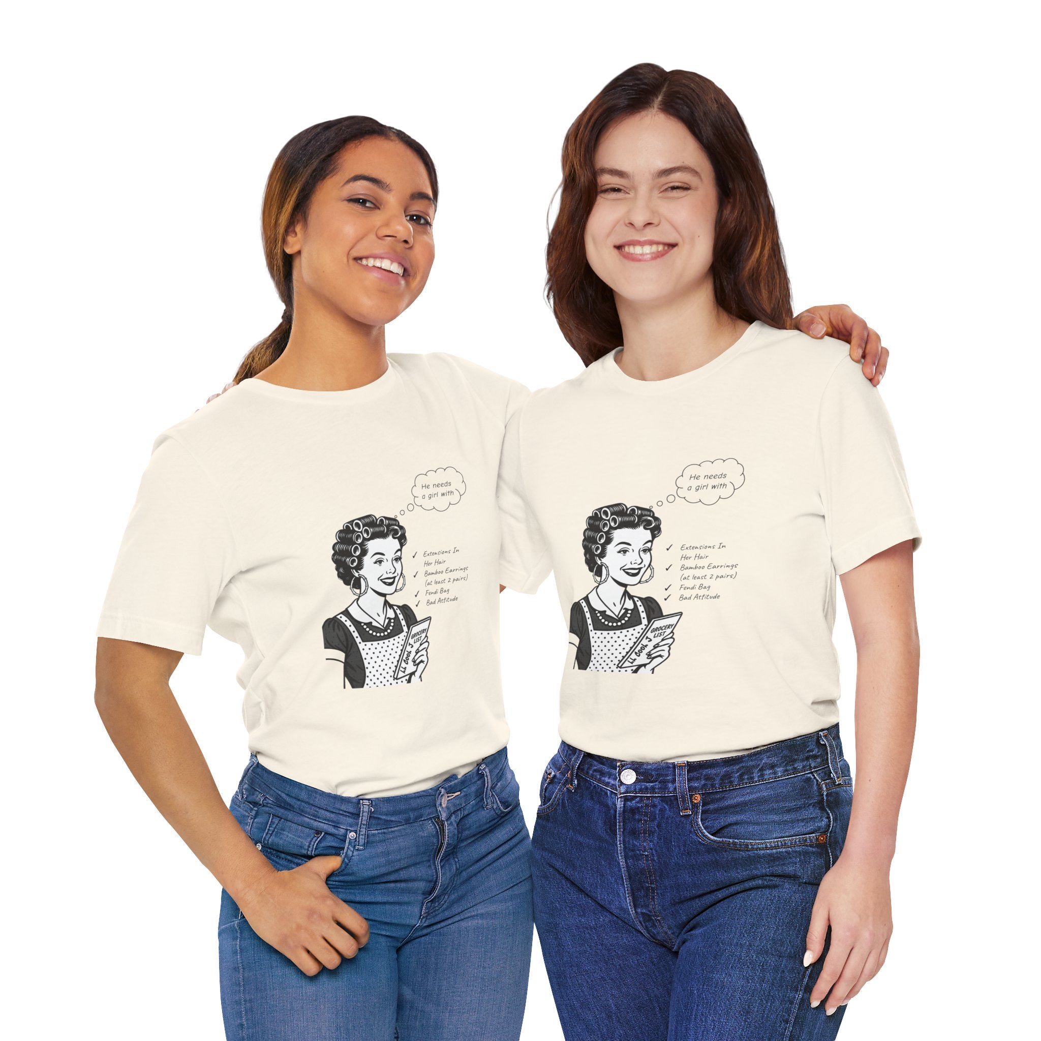 LL Cool J Music Mash-up/ Vintage 50s Housewife - "Around the Way Girl" Unisex Tee