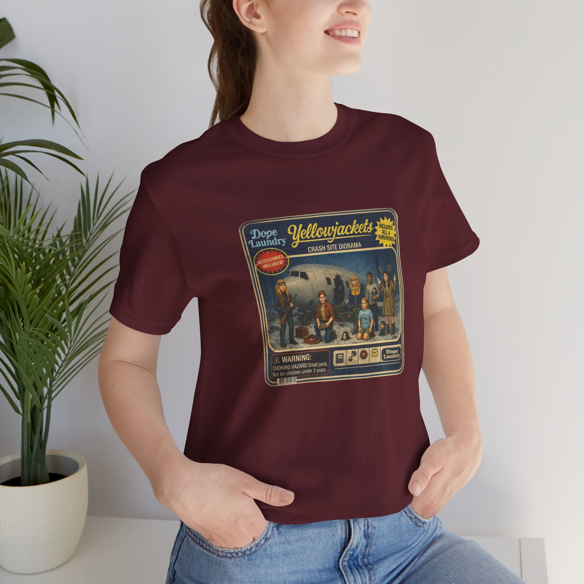 Yellowjackets "Crash Site Playset" Tee — Vintage TV Show Graphic T-Shirt