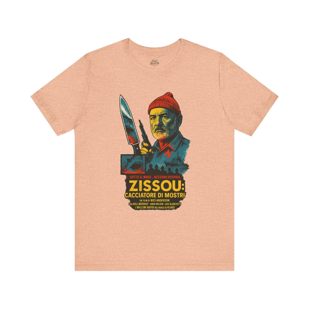 Zissou Cacciatore Di Mostri Unisex Tee - Wes Anderson Film Fan Shirt