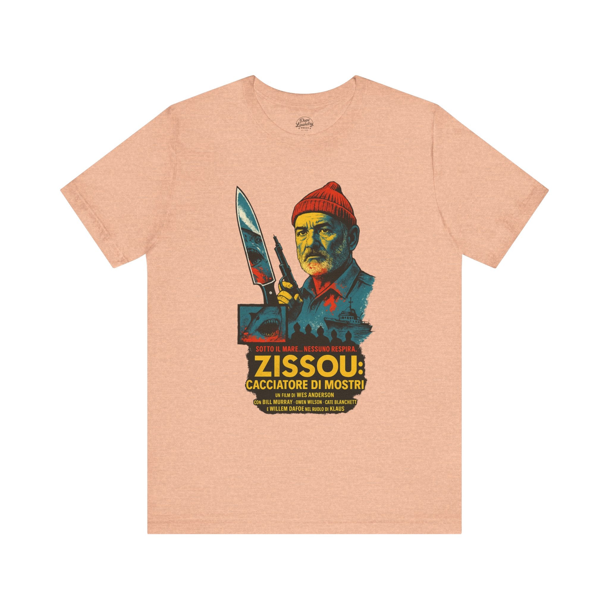 Zissou Cacciatore Di Mostri Unisex Tee - Wes Anderson Film Fan Shirt