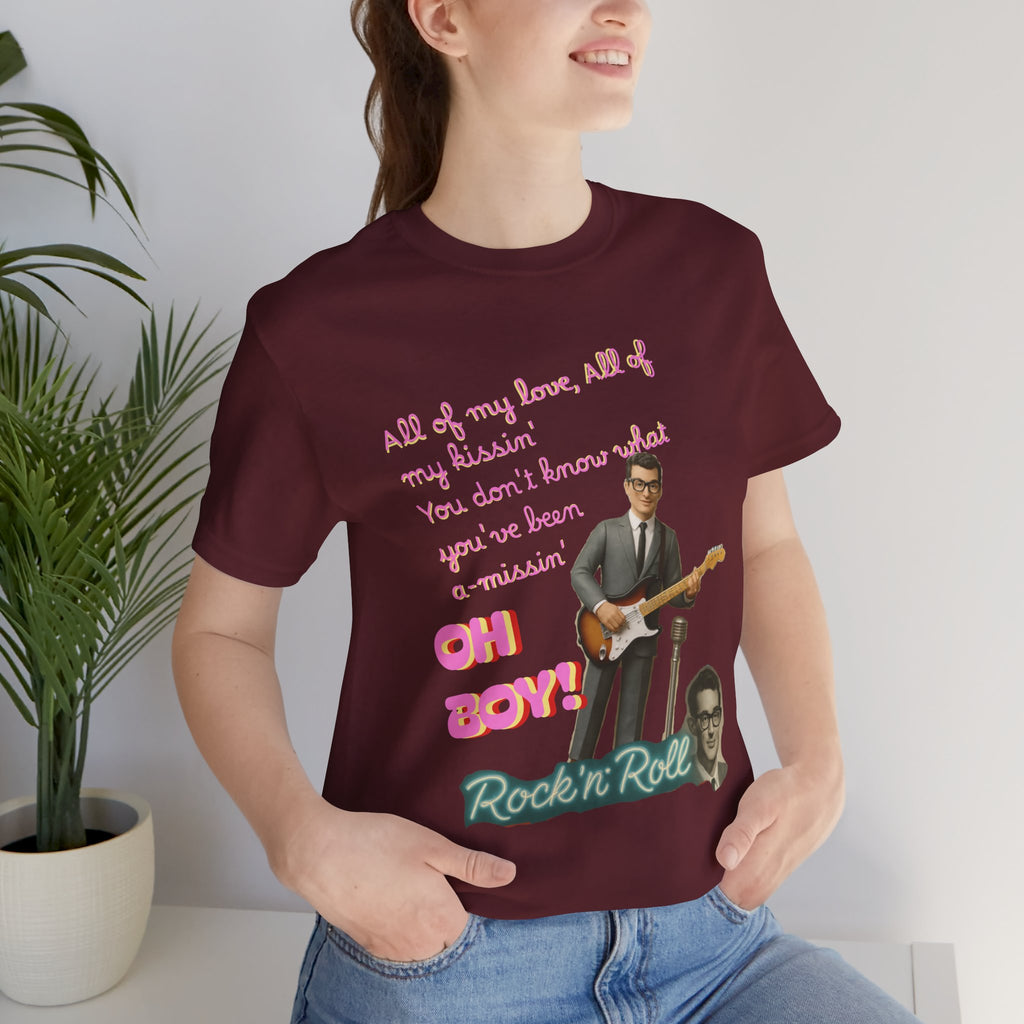 Buddy Holly - Rock n' Roll Legends Retro Music T-Shirt, unisex tee