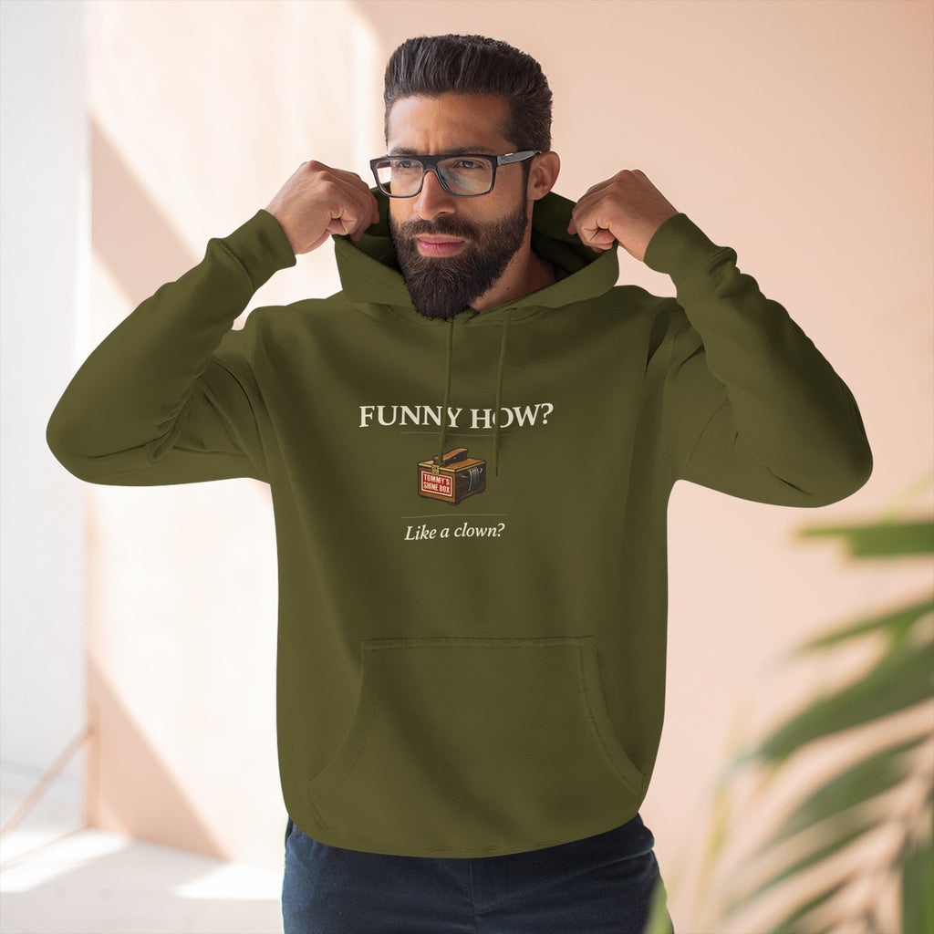 Funny How? Bamboo Lounge Hoodie — Cozy Graphic Fleece Pullover