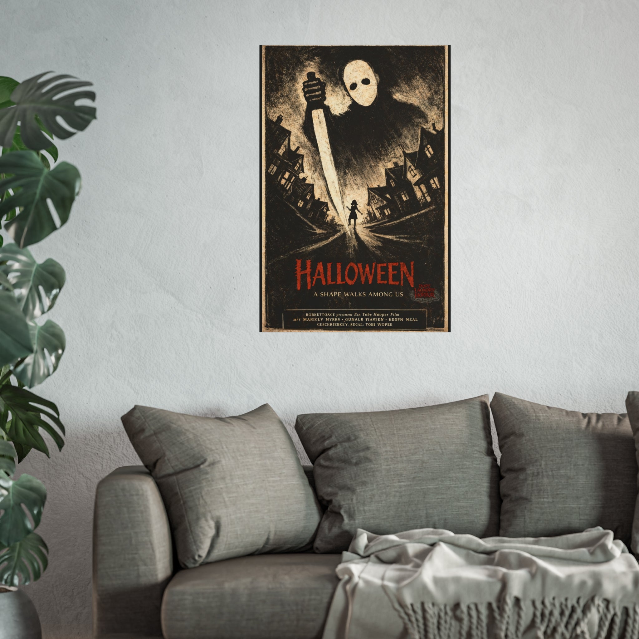 Halloween - German Expressionist Vintage Horror Poster (Fine Art Poster)