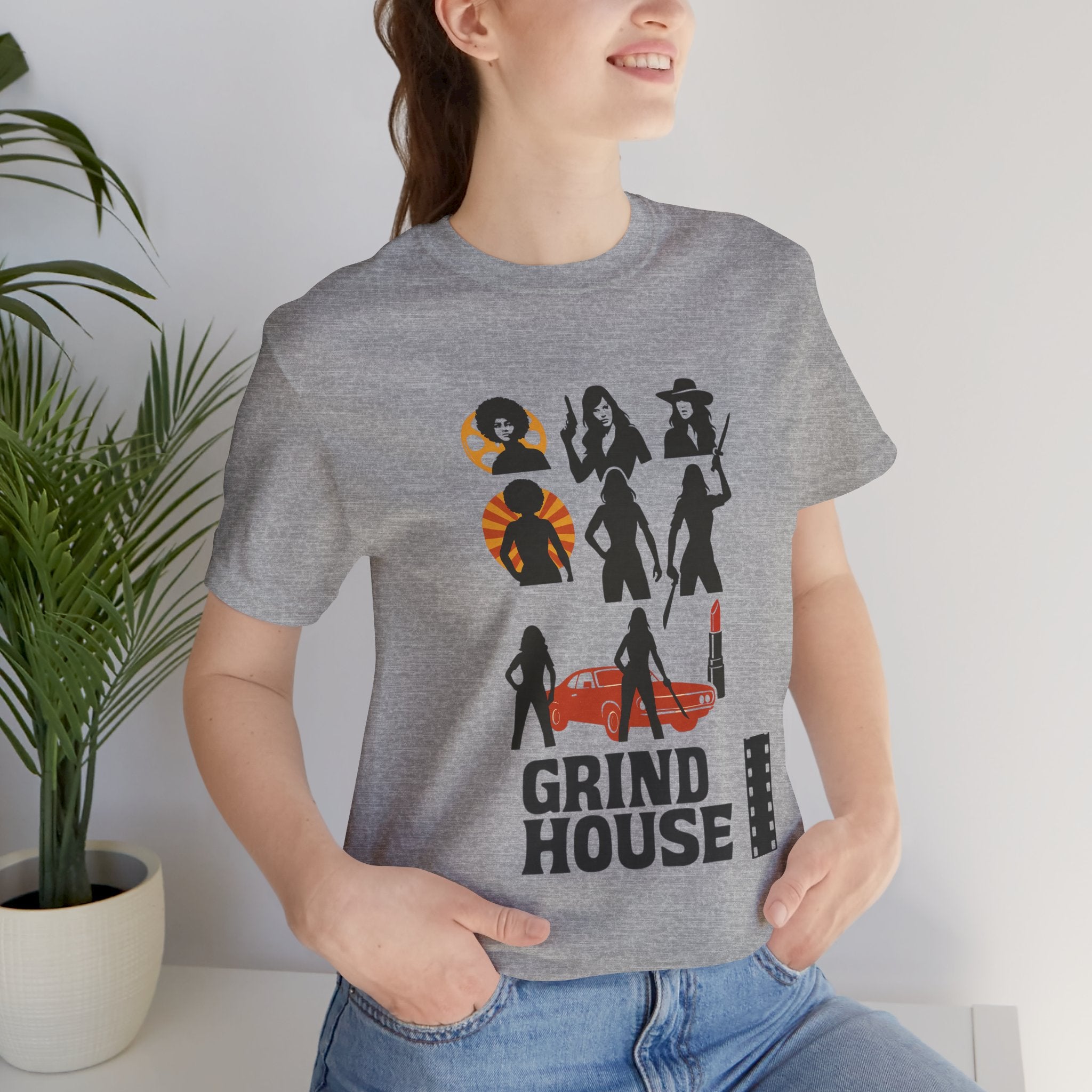 "Grind House Girls" logo - Unisex Jersey Short Sleeve Tee