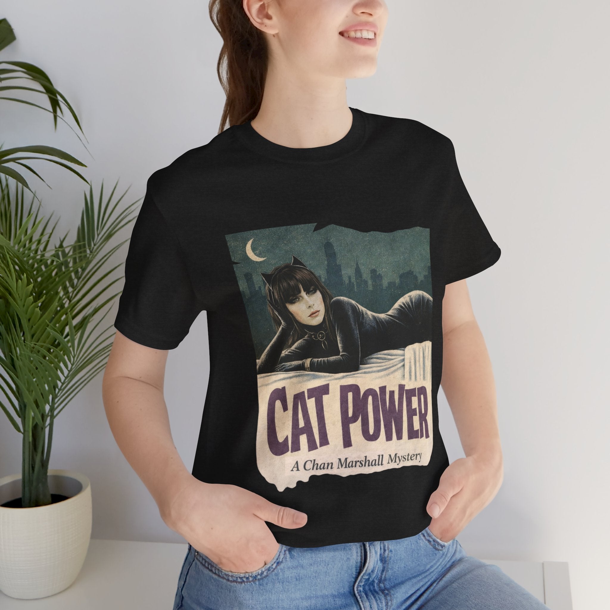 Cat Power Comic Book Tee — Retro Graphic Band Shirt
