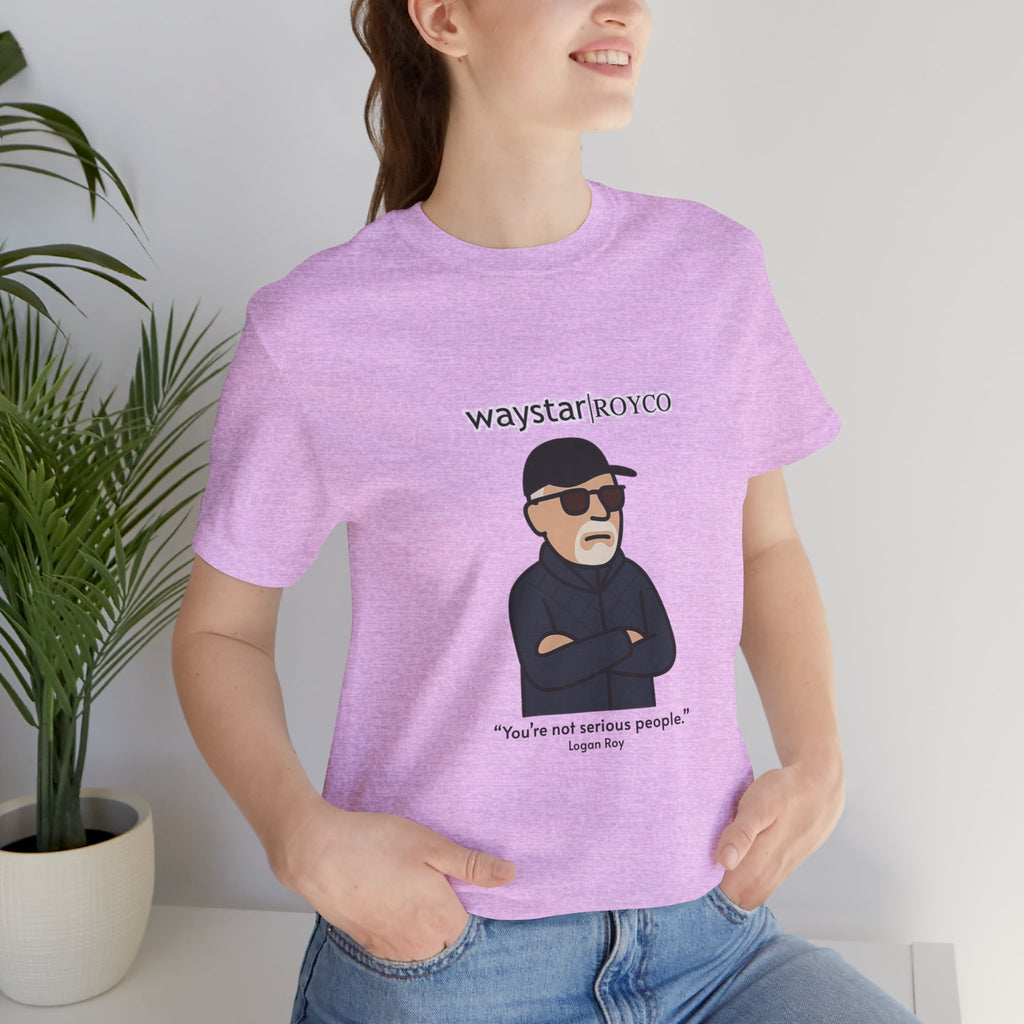 Logan Roy "Serious People" unisex jersey Tee (Succession)