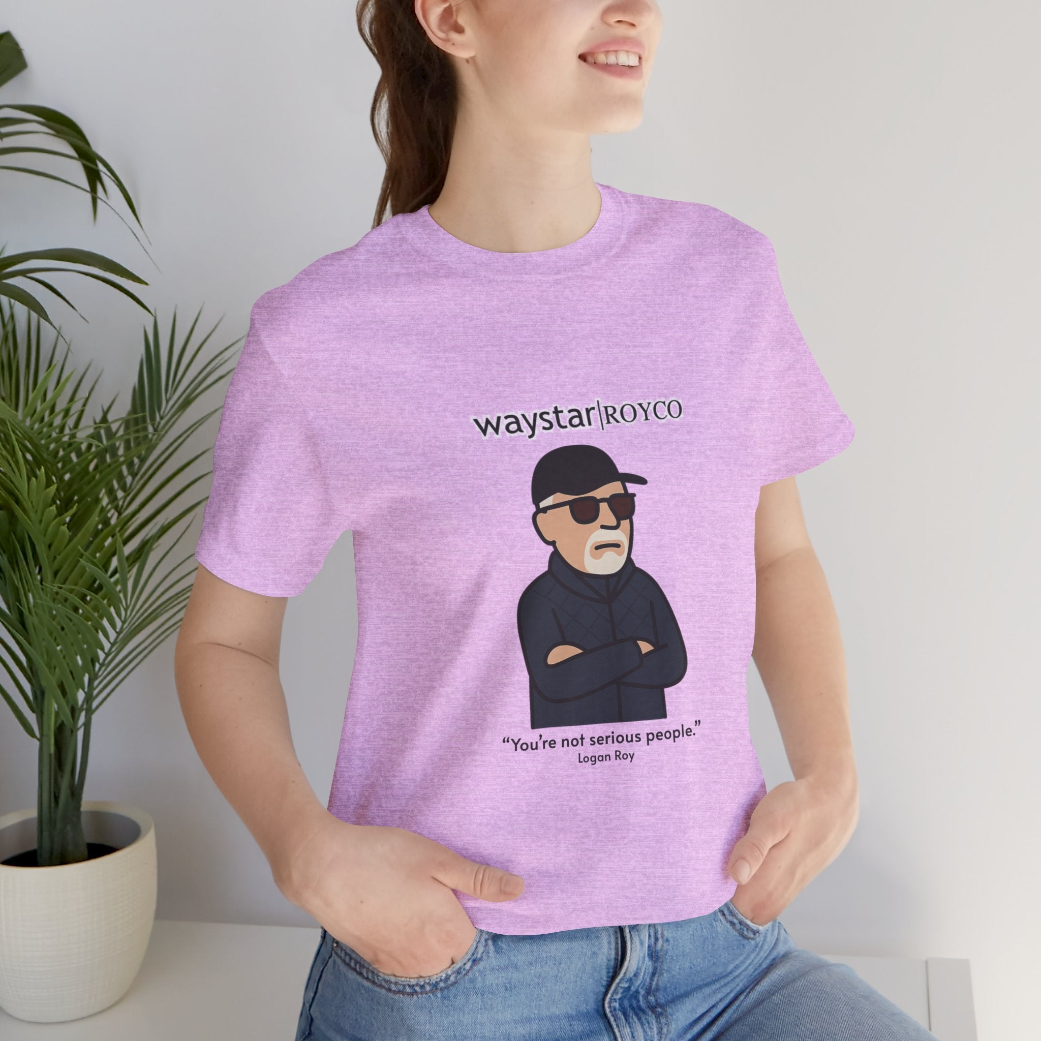 Logan Roy "Serious People" unisex jersey Tee (Succession)