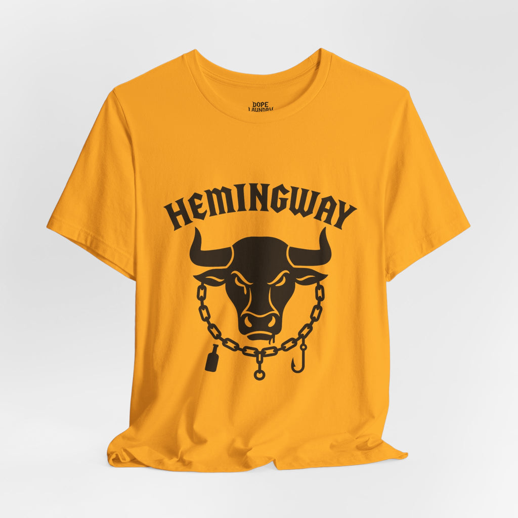 Hemingway Bull Vintage Graphic T-Shirt