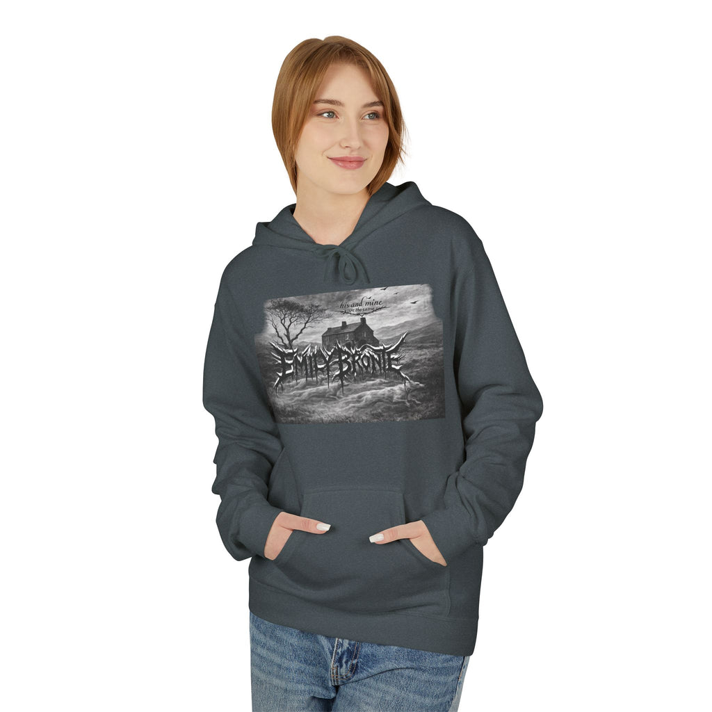 Emily Brontë Gothic Landscape Hoodie — Moody Literary Pullover
